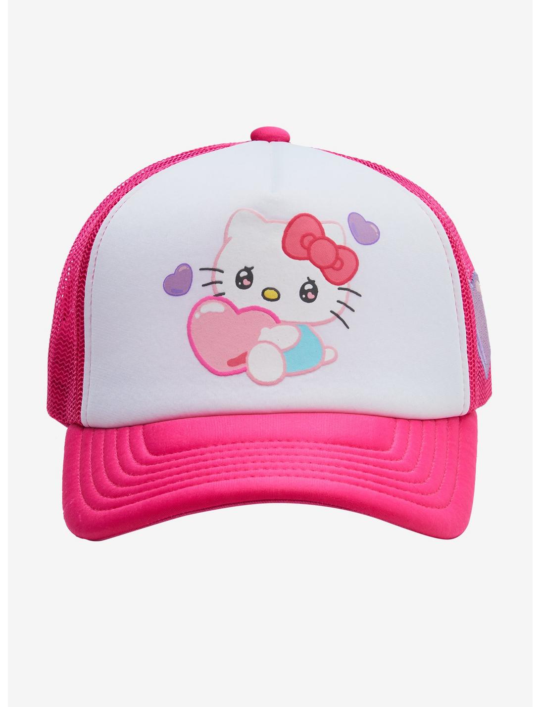Sanrio Hello Kitty Emo Kyun Trucker Cap — BoxLunch Exclusive, , hi-res