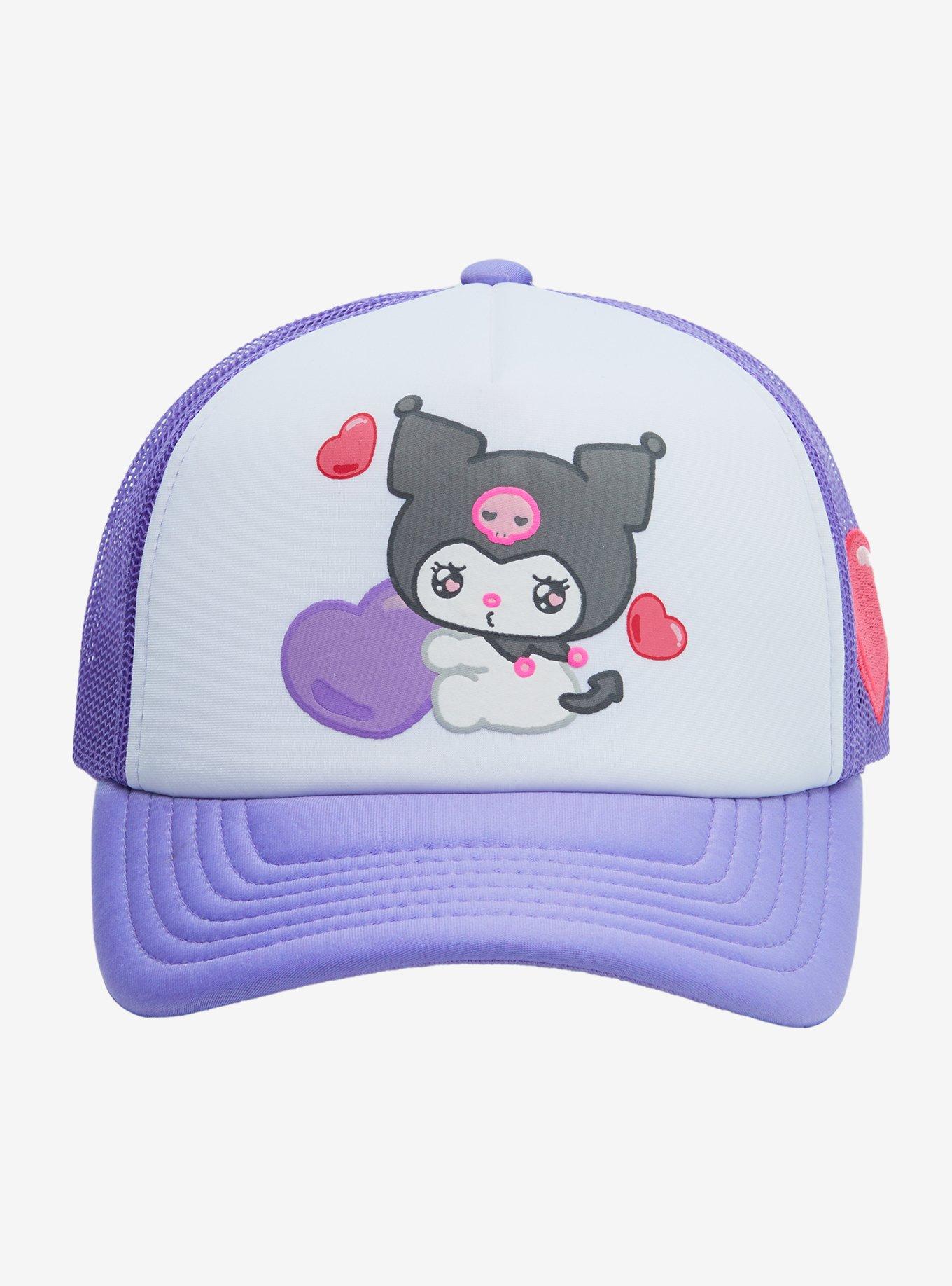 Sanrio Kuromi Emo Kyun Trucker Cap &mdash; BoxLunch Exclusive, , hi-res