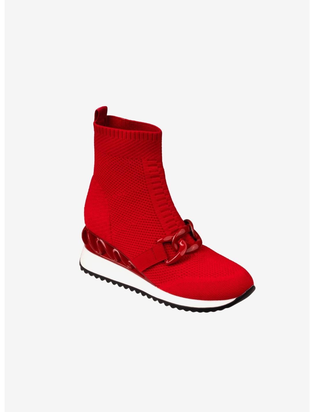Brooklyn Wedge Sneaker Red, RED, hi-res
