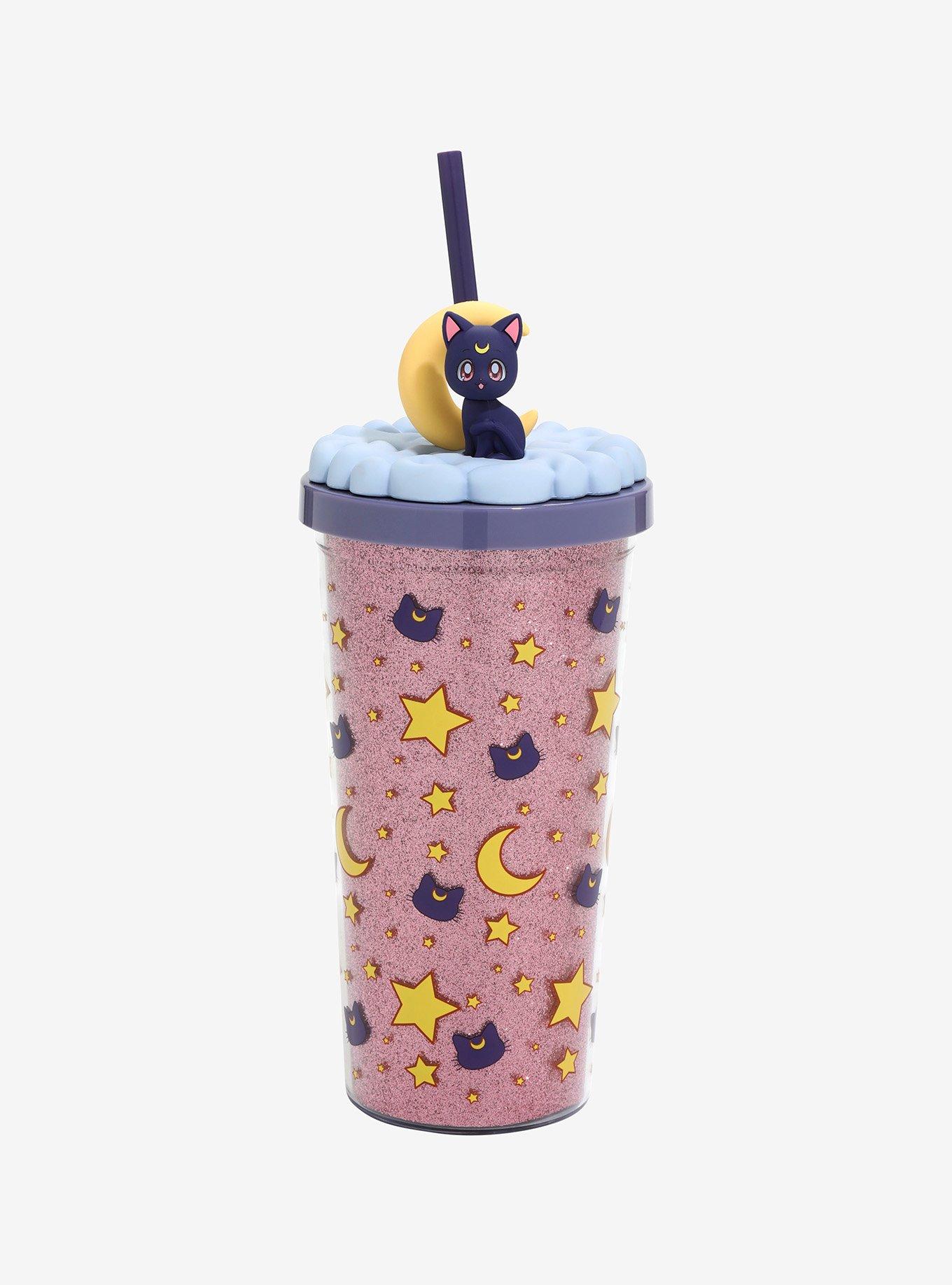 Pretty Guardian Sailor Moon Crystal Luna Glitter Acrylic Travel Cup, , hi-res