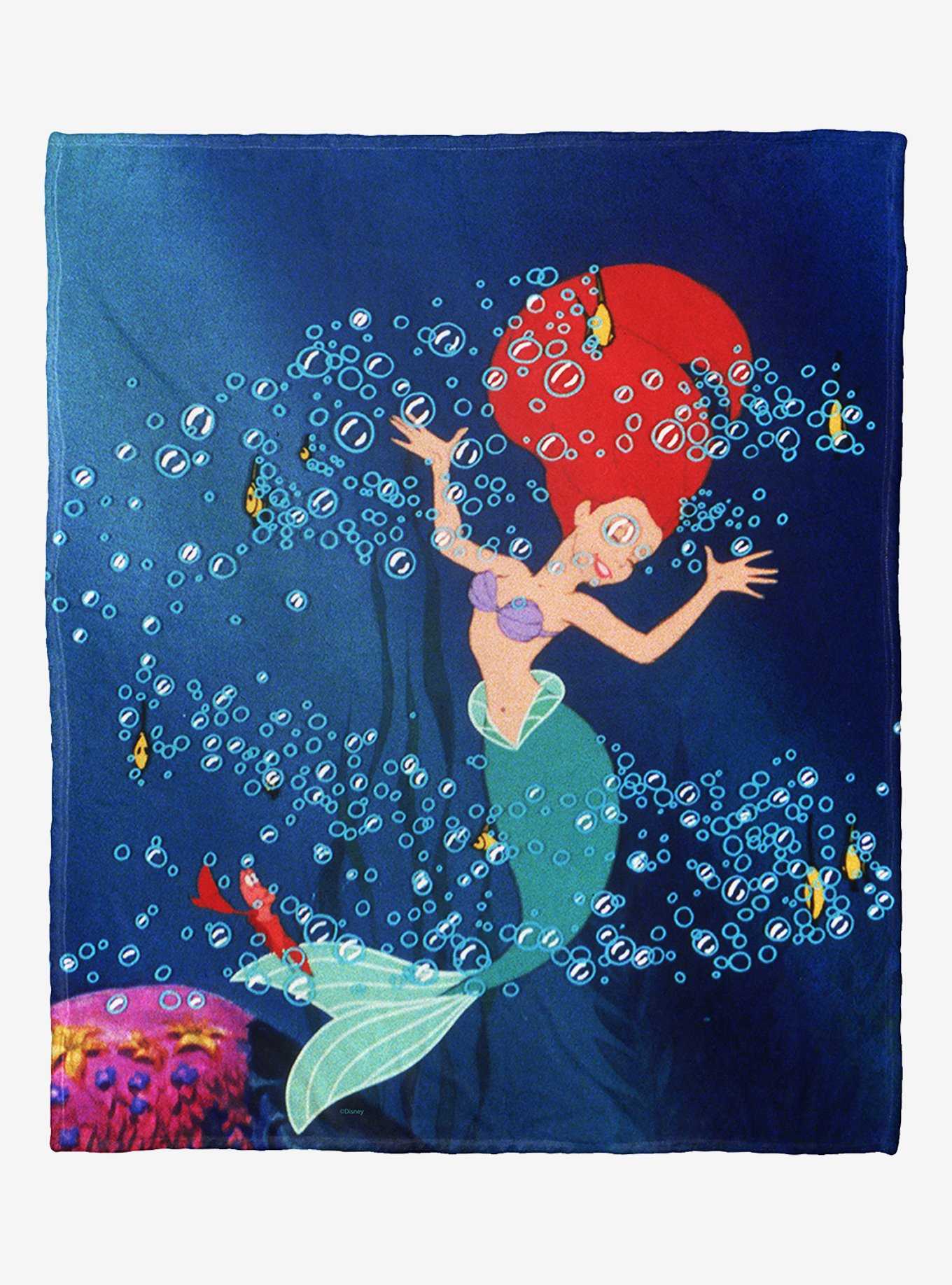 Disney The Little Mermaid Classic Life Is The Bubbles Silk Touch Throw Blanket, , hi-res