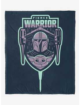 Star Wars The Mandalorian Fierce Warrior Silk Touch Throw, , hi-res