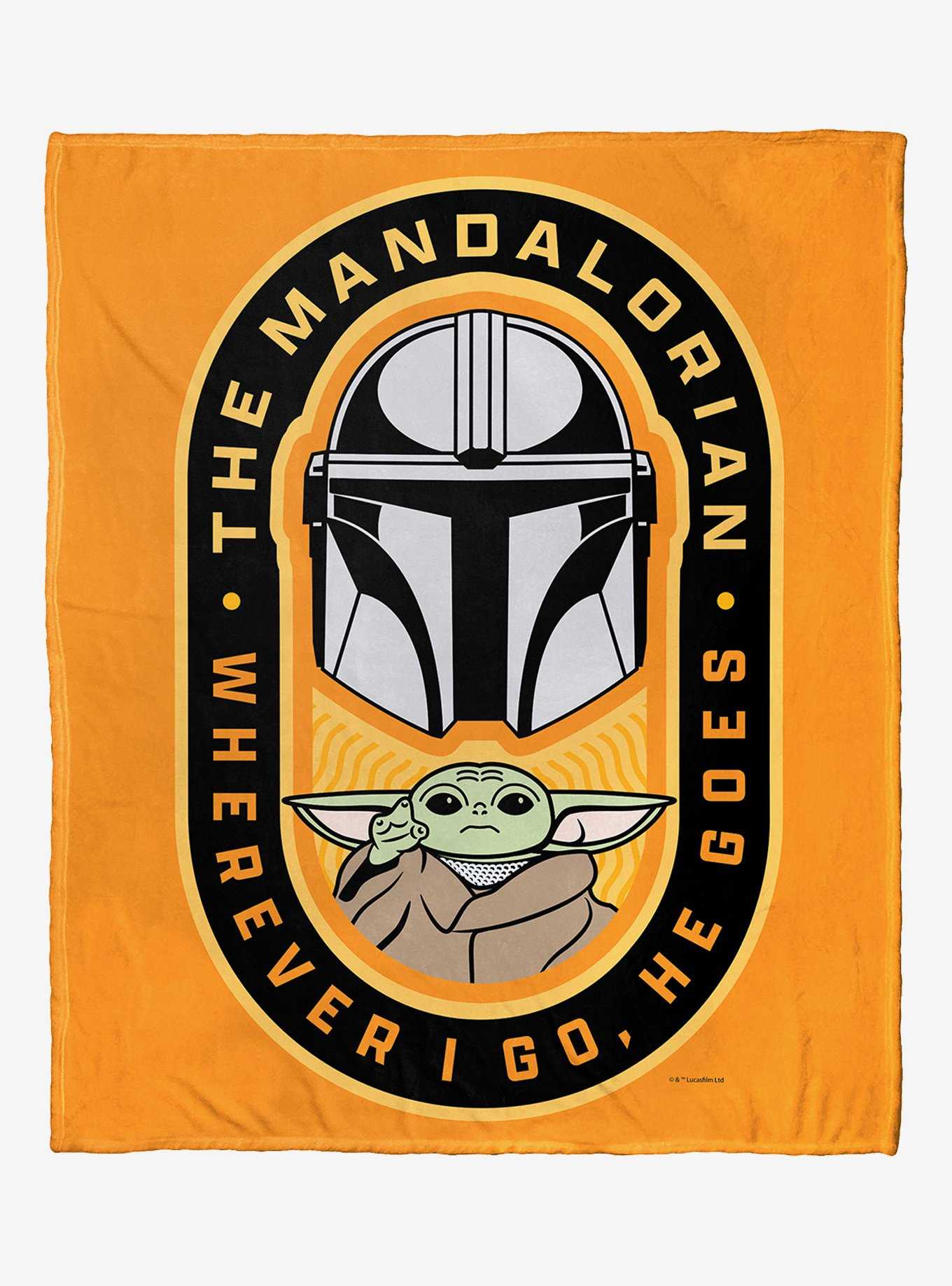 Star Wars The Mandalorian Where He Goes I Go Silk Touch Throw, , hi-res