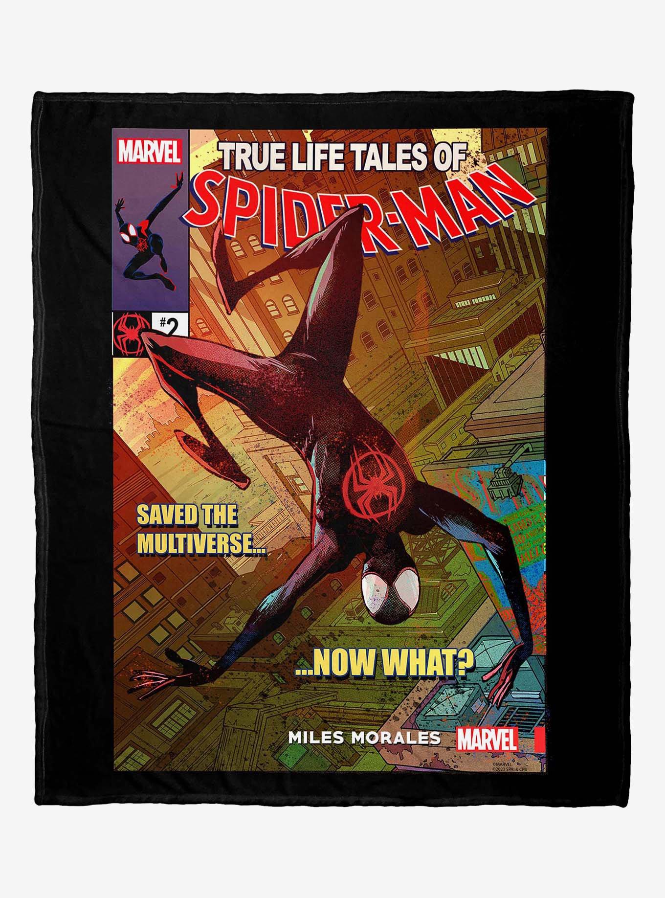 Marvel Spider-Man Across The Spiderverse Now What Silk Touch Throw Blanket, , hi-res