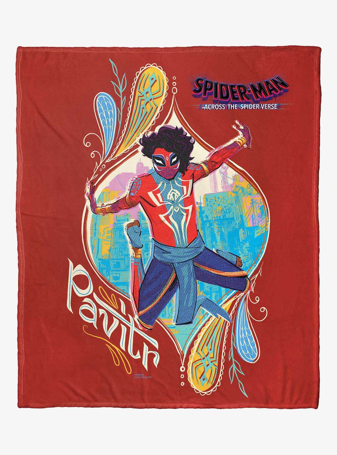 Marvel Spider-Man Across The Spiderverse Pavitr Silk Touch Throw Blanket, , hi-res