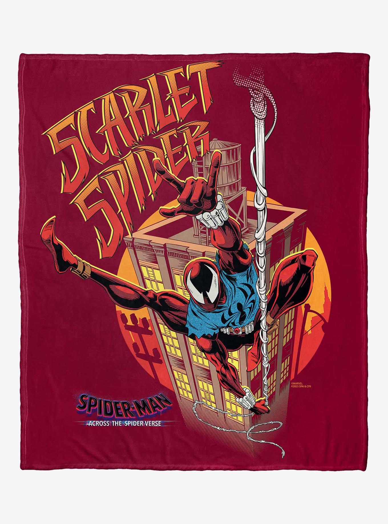 Marvel Spider-Man Across The Spiderverse Scarlet Spider Silk Touch Throw Blanket, , hi-res