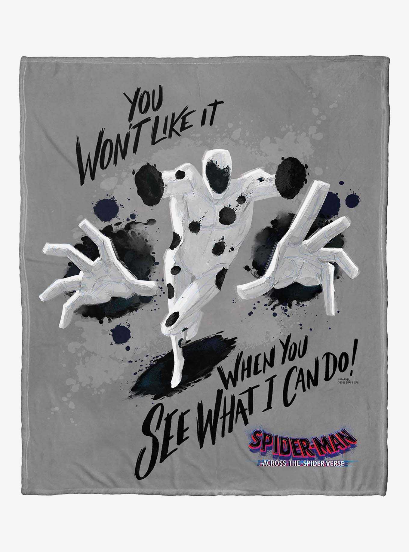 Marvel Spider-Man Across The Spiderverse See What I Can Do Silk Touch Throw Blanket, , hi-res