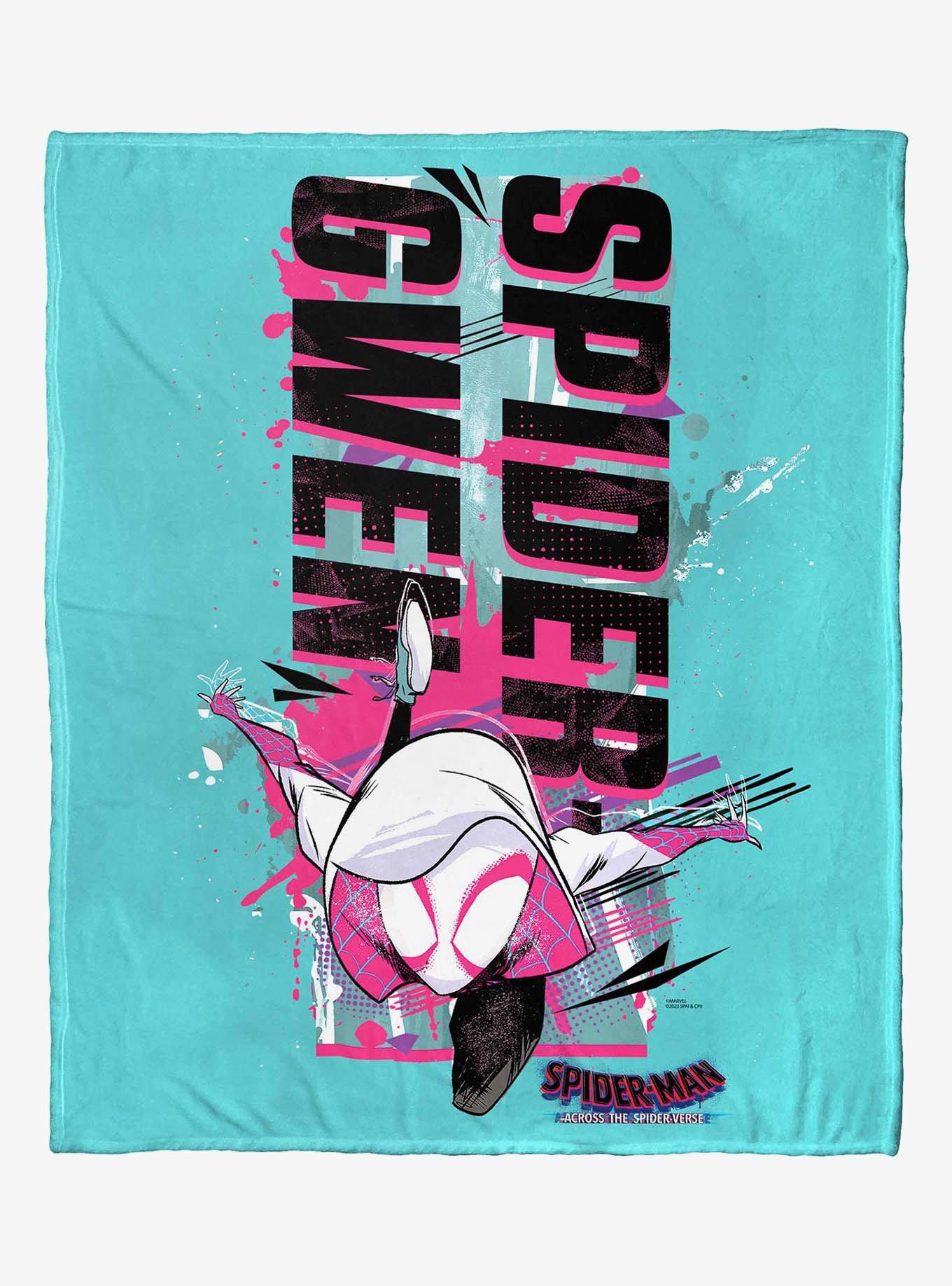 Marvel Spider-Man Across The Spiderverse Spider Gwen Silk Touch Throw Blanket, , hi-res