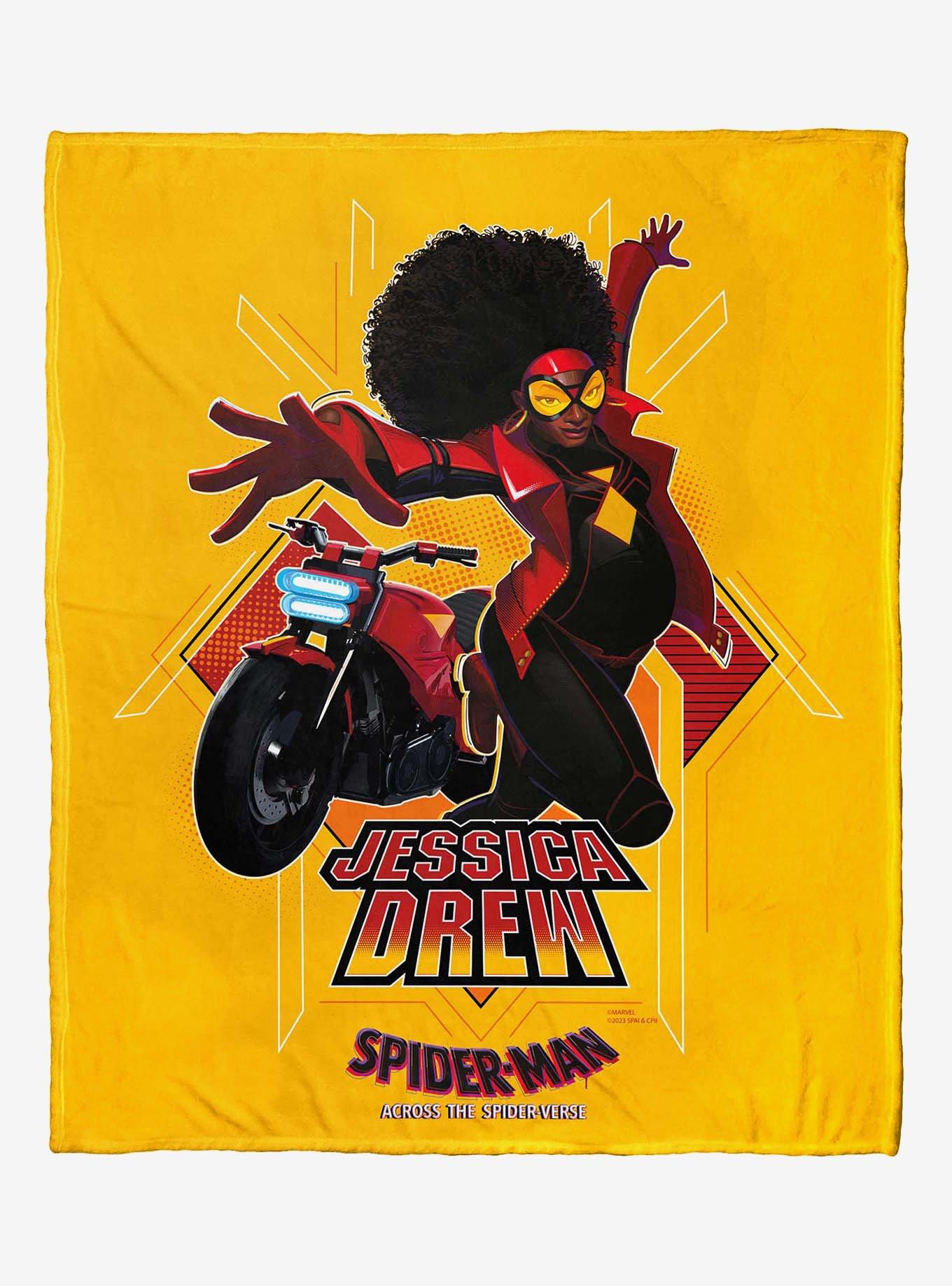 Marvel Spider-Man Across The Spiderverse Spiderwoman Drew Silk Touch Throw Blanket, , hi-res