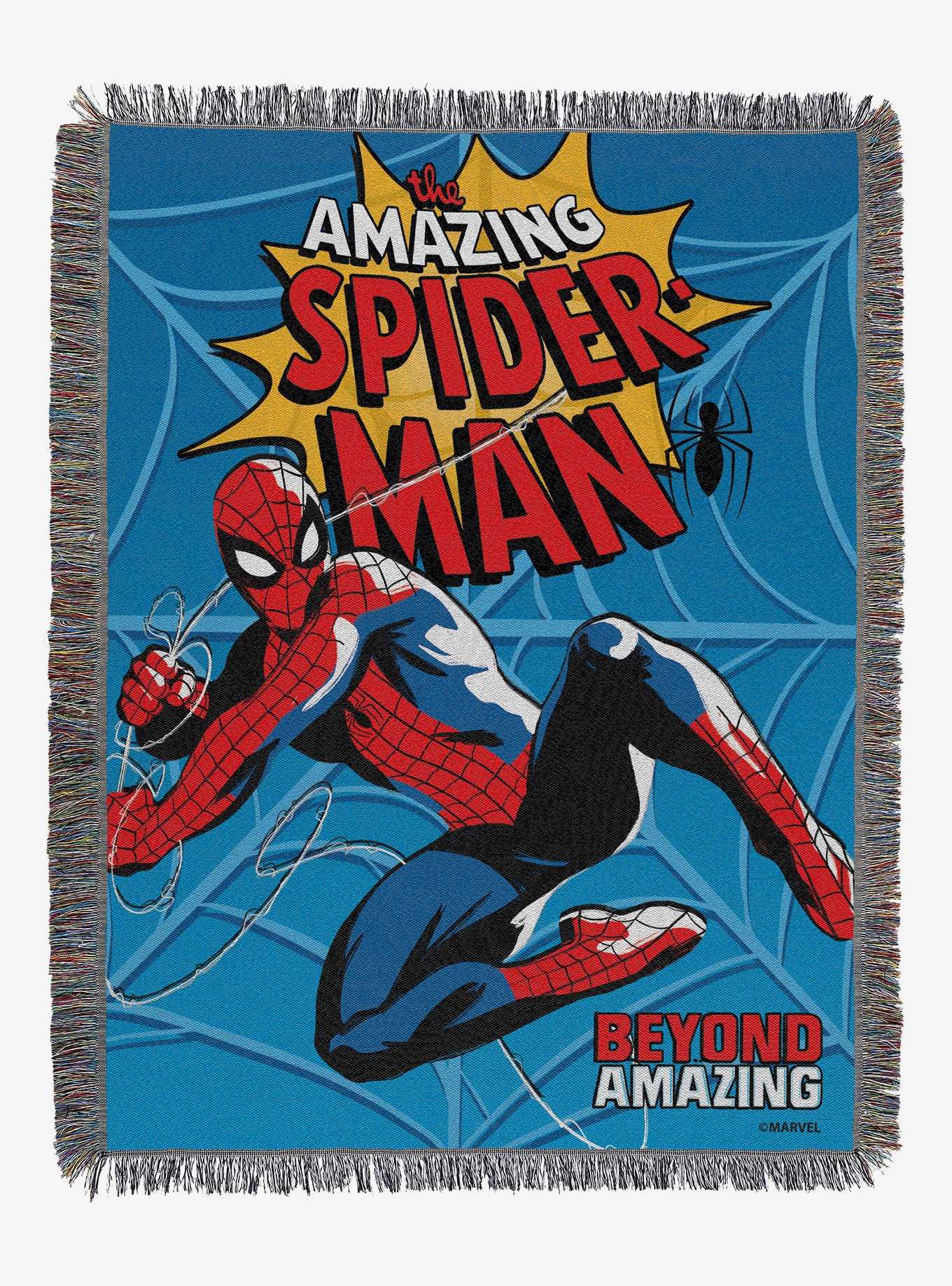 Marvel Spider-Man Flying Webs  Tapestry Throw, , hi-res