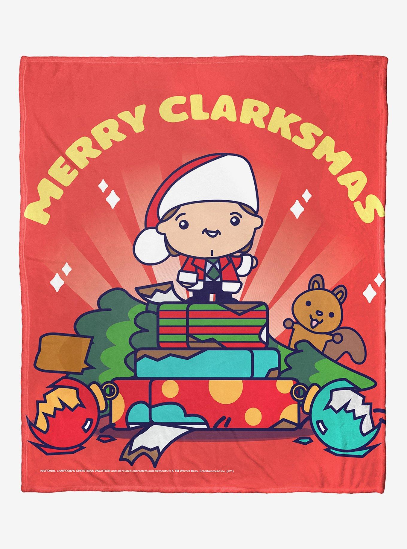 National Lampoon's Christmas Vacation Merry Clarkmas Cartoon Silk Touch Throw Blanket, , hi-res