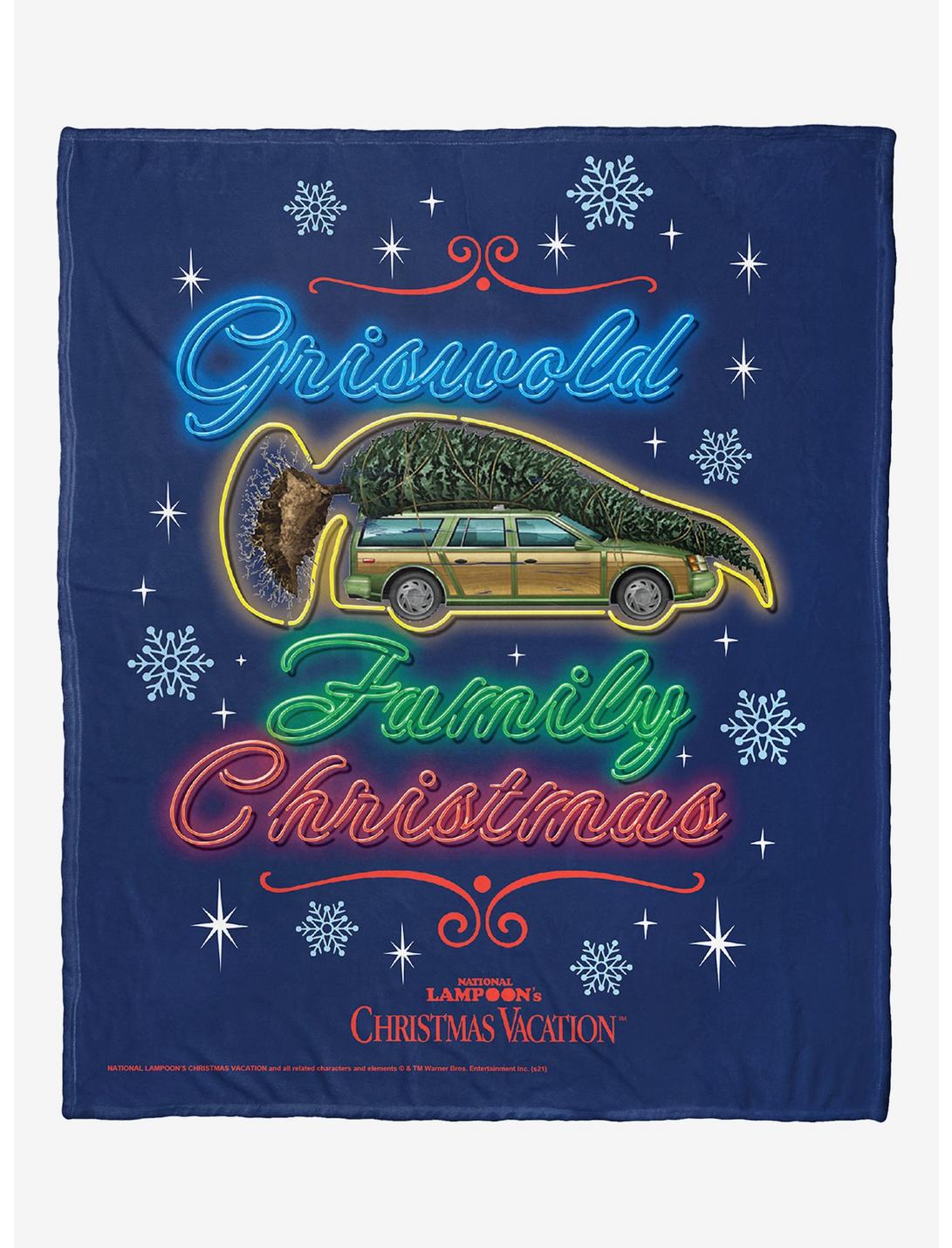 National Lampoon's Christmas Vacation Griswold Family Vacation Neon Silk Touch Throw Blanket, , hi-res