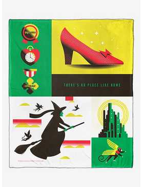 WB 100 The Wizard Of Oz No Place Like Home Silk Touch Throw, , hi-res