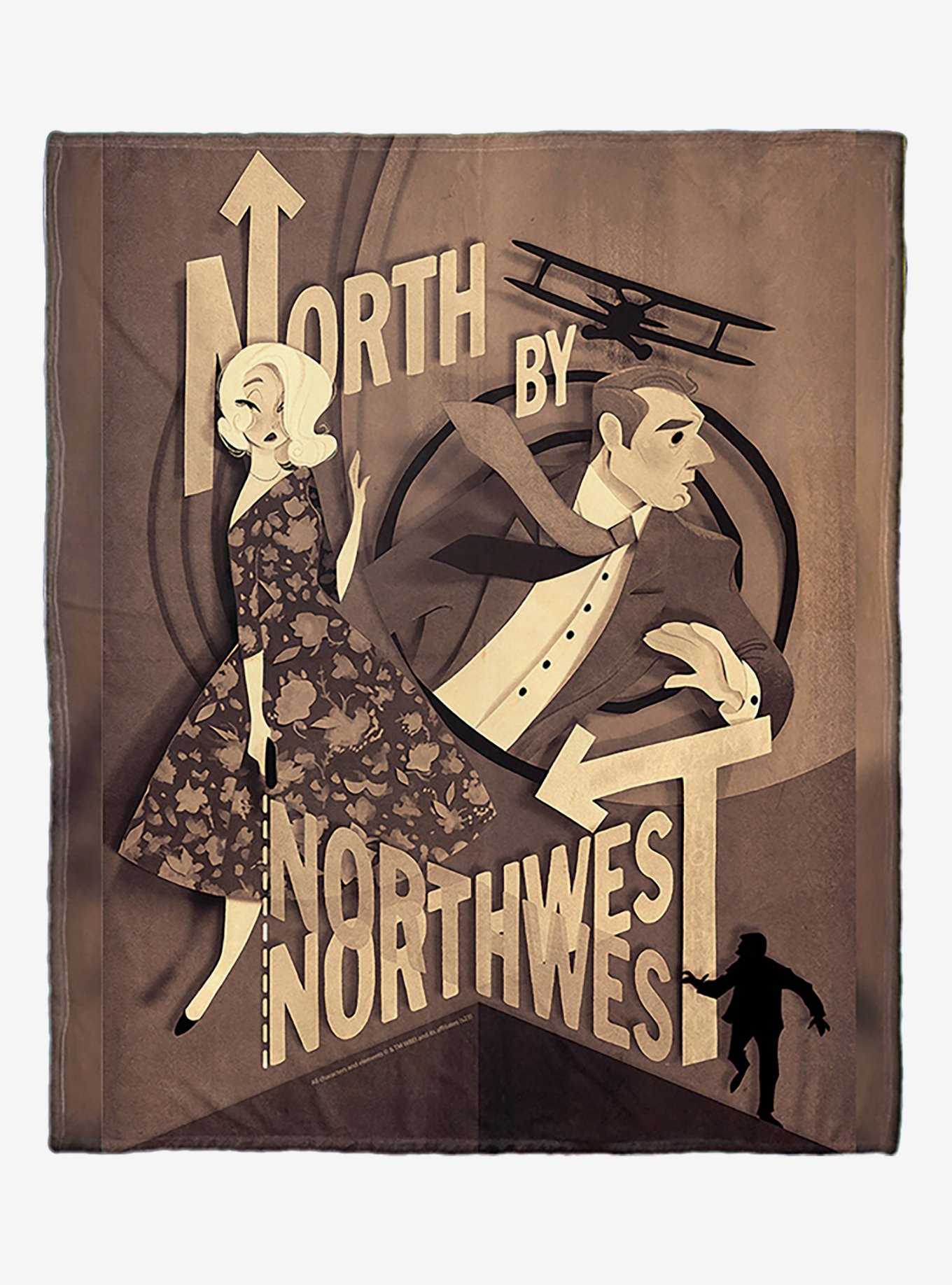 WB 100 North By Northwest Paper Poster Silk Touch Throw, , hi-res