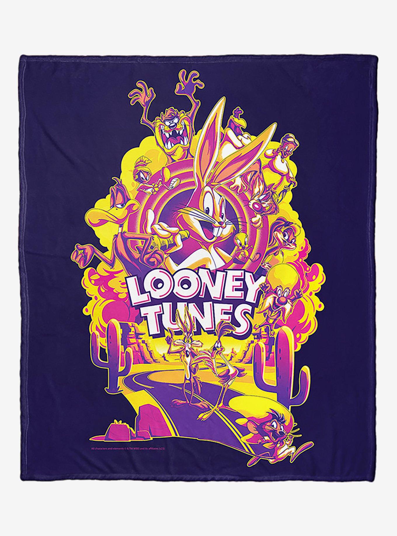 WB 100 Looney Tunes Whats Up Doc Multi Silk Touch Throw, , hi-res