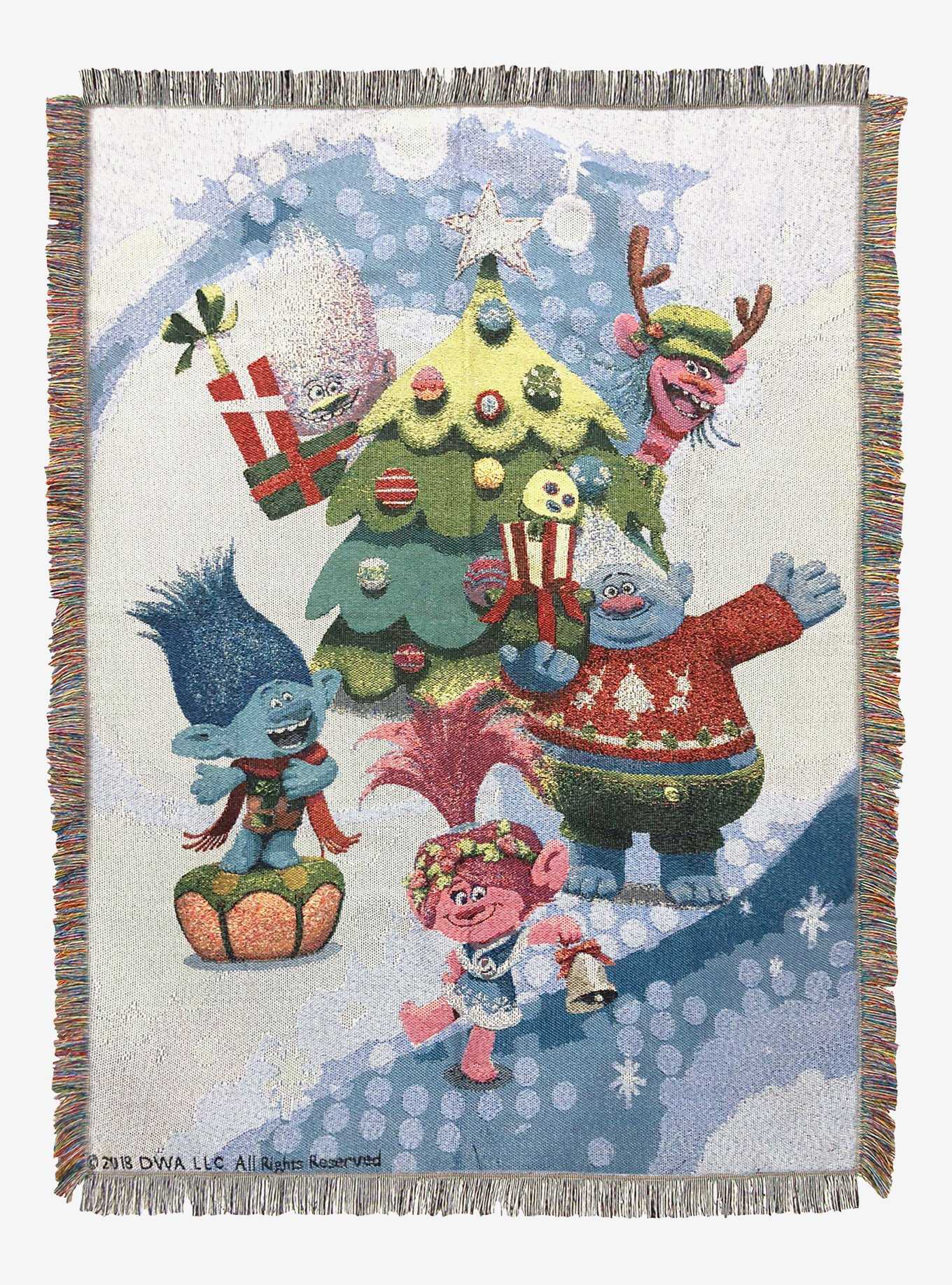 Trolls Holiday Time Woven Tapestry, , hi-res