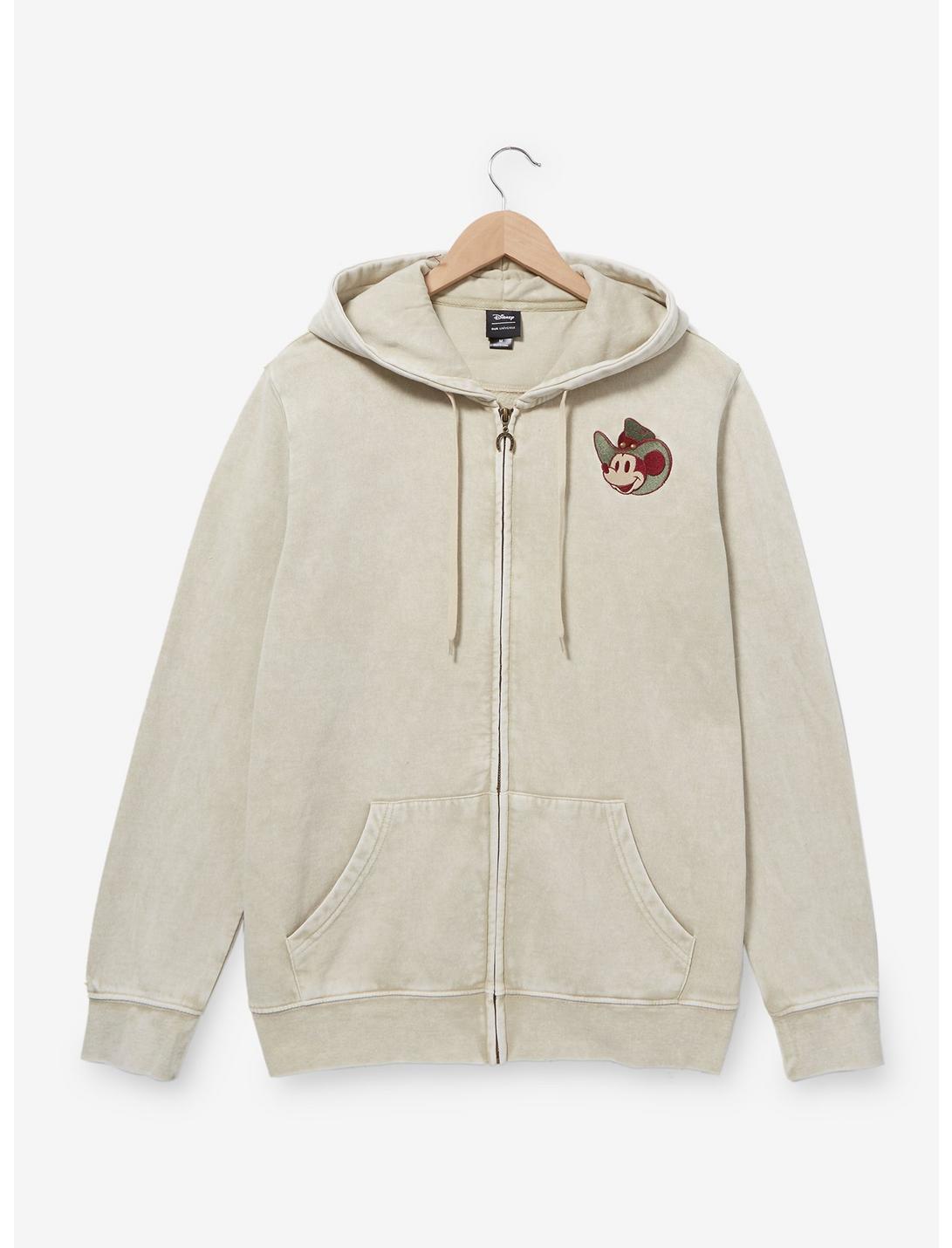 Disney Mickey Mouse Western Women's Zippered Hoodie - BoxLunch Exclusive, BEIGE, hi-res