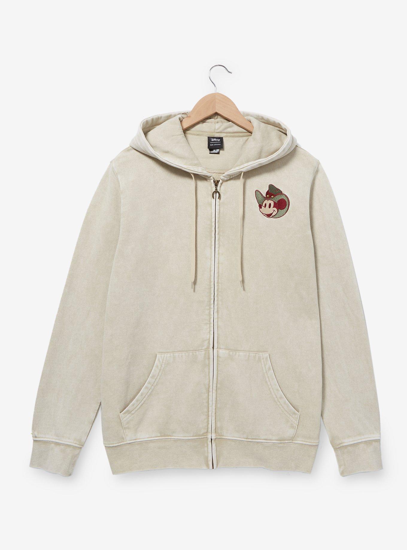 Disney Mickey Mouse Western Women's Zippered Hoodie - BoxLunch Exclusive, BEIGE, hi-res