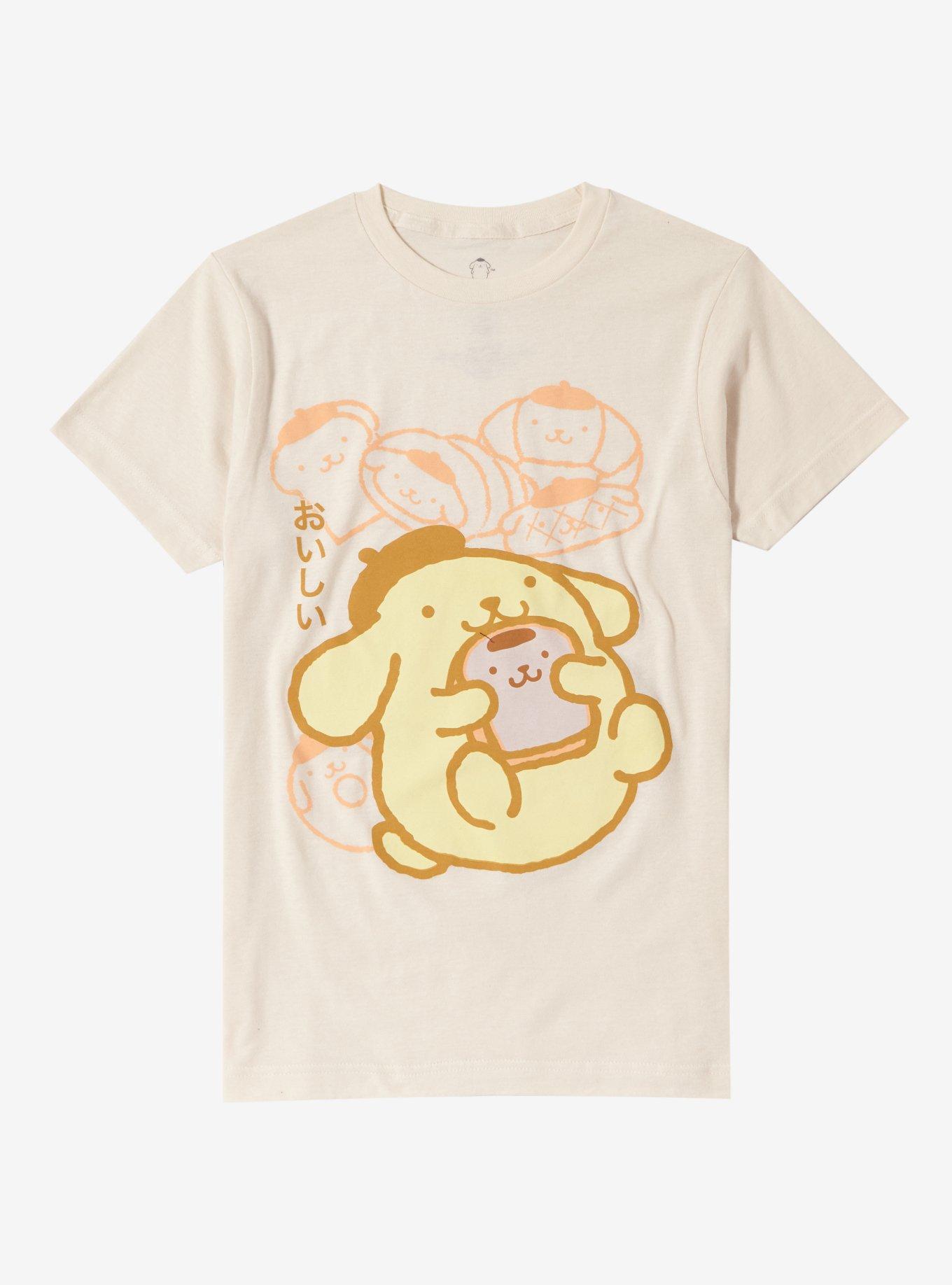 Pompompurin Toast Boyfriend Fit Girls T-Shirt, , hi-res