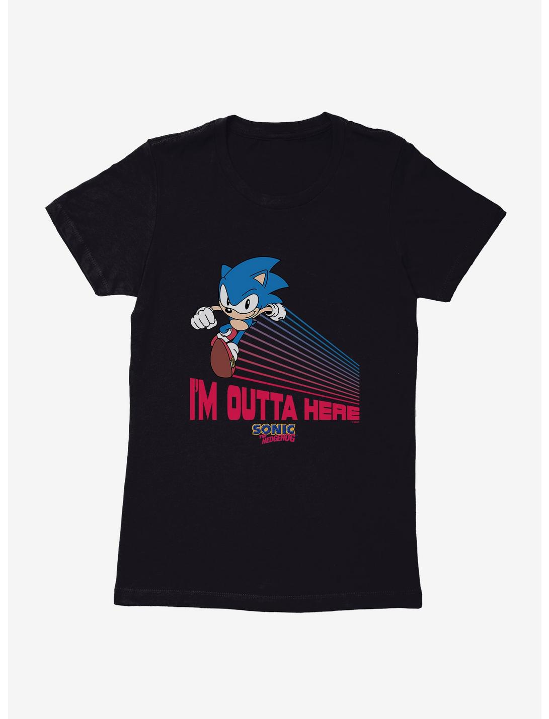 Sonic The Hedgehog Sonic I'm Outta Here Womens T-Shirt, , hi-res
