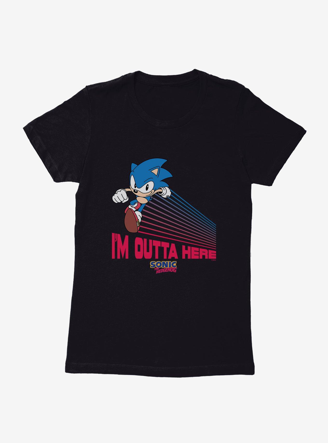 Sonic The Hedgehog Sonic I'm Outta Here Womens T-Shirt, , hi-res