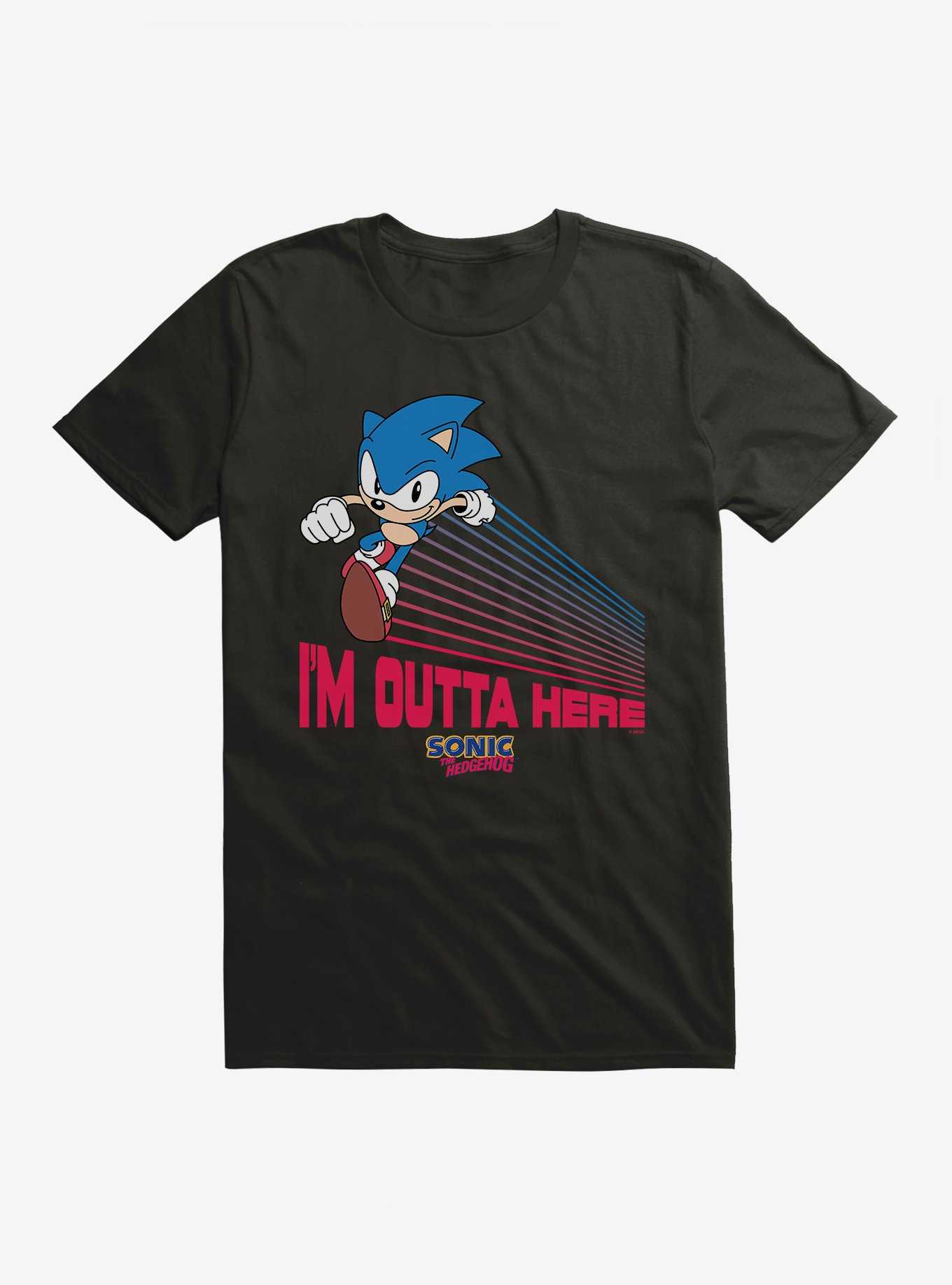 Sonic The Hedgehog Sonic I'm Outta Here T-Shirt, , hi-res