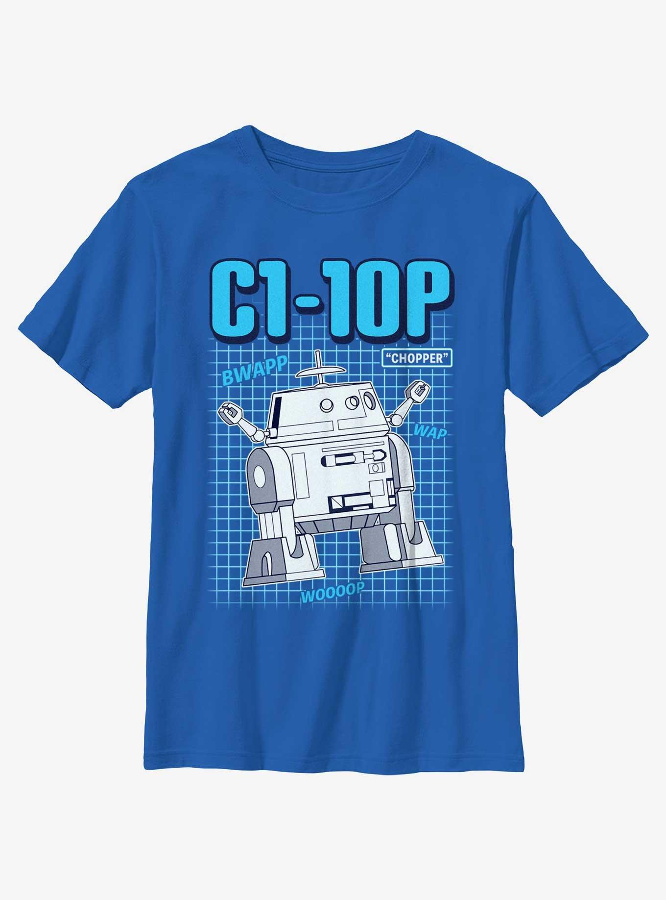 Star Wars: Forces of Destiny Chopper Schematics Youth T-Shirt, , hi-res