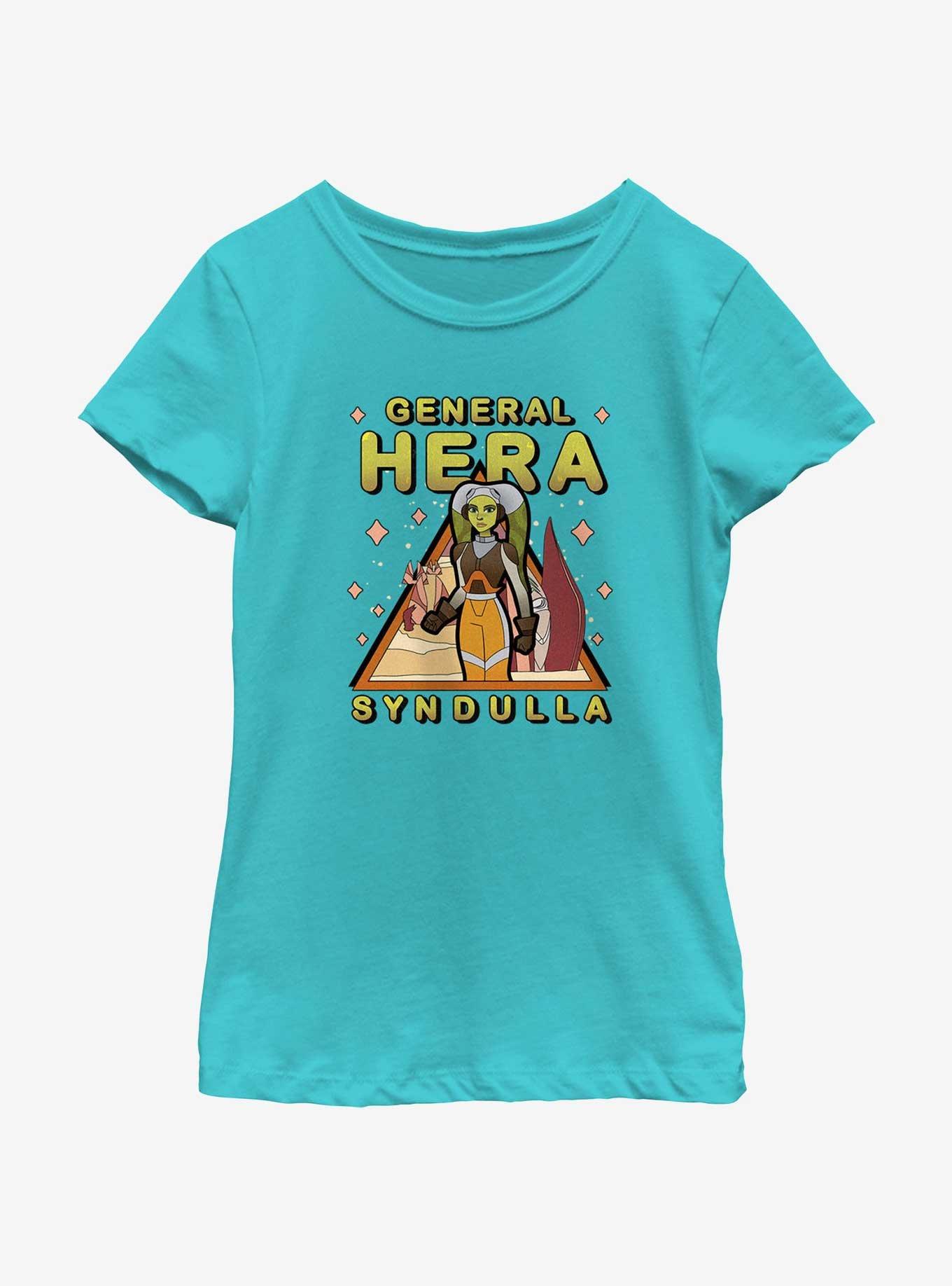 Star Wars: Forces of Destiny General Hera Triangle Girls Youth T-Shirt, TAHI BLUE, hi-res
