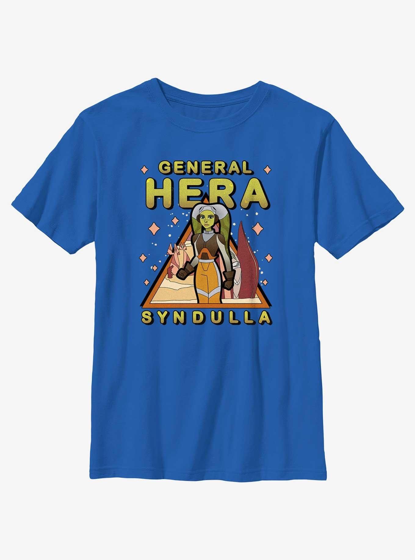 Star Wars: Forces of Destiny General Hera Triangle Youth T-Shirt, ROYAL, hi-res
