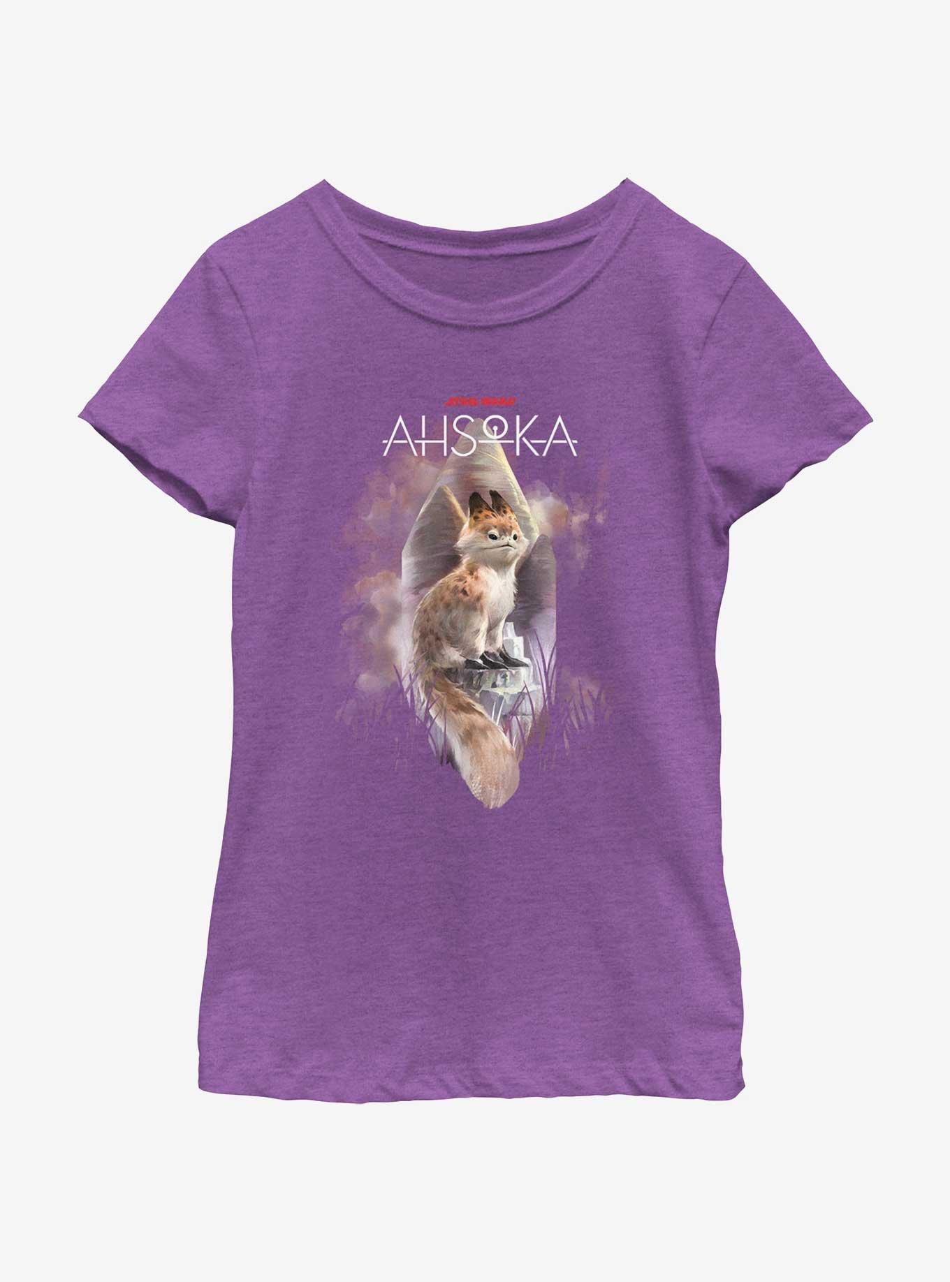 Star Wars Ahsoka Lothal Plains Loth-Cat Girls Youth T-Shirt, PURPLE BERRY, hi-res