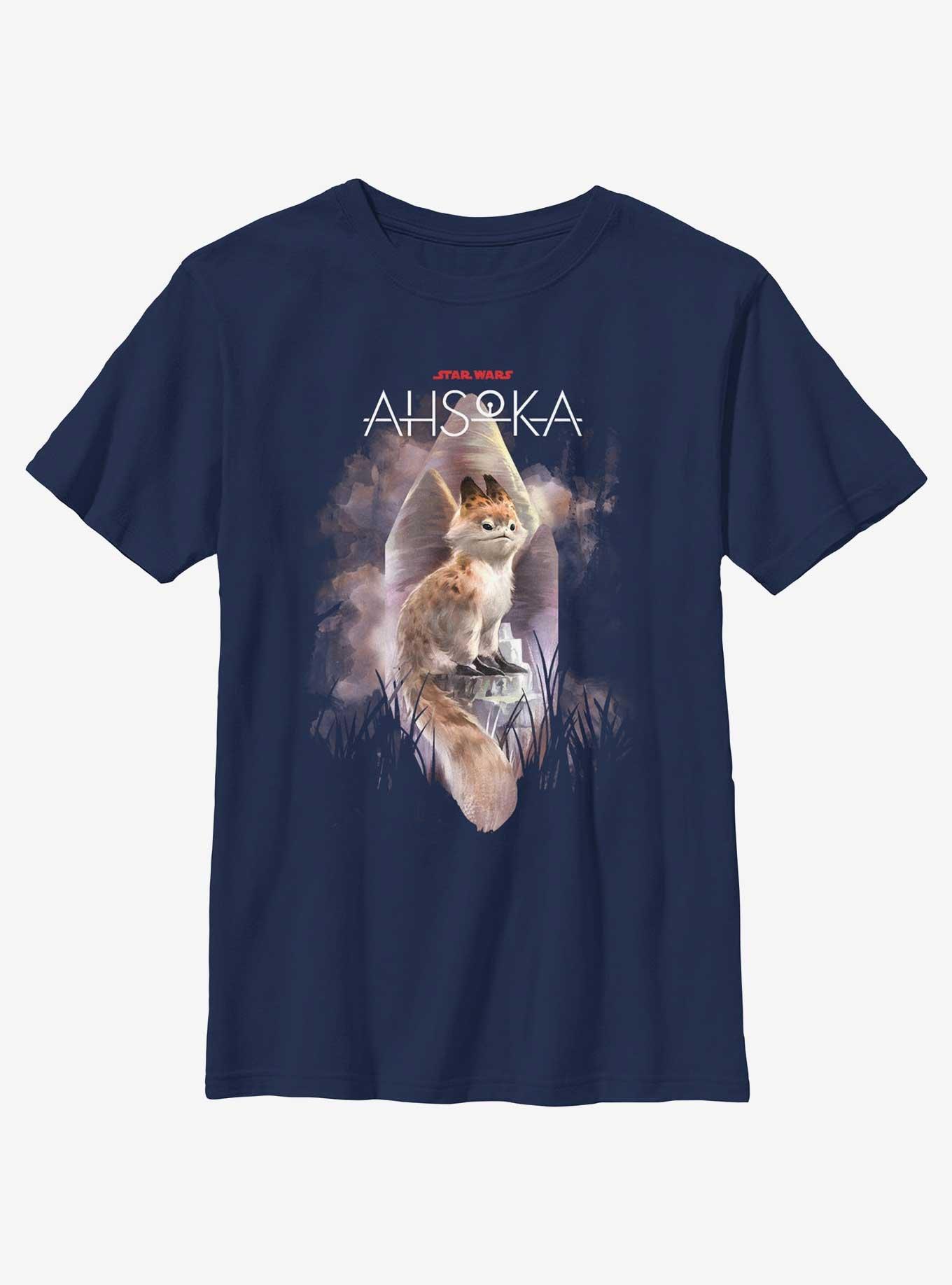 Star Wars Ahsoka Lothal Plains Loth-Cat Youth T-Shirt, NAVY, hi-res