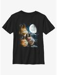 Star Wars Ahsoka Three Loth-Cat Moon Youth T-Shirt, BLACK, hi-res