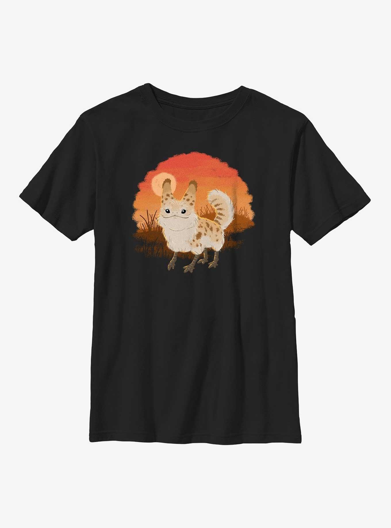 Star Wars Ahsoka Fluffy Loth-Cat Sunset Youth T-Shirt, , hi-res