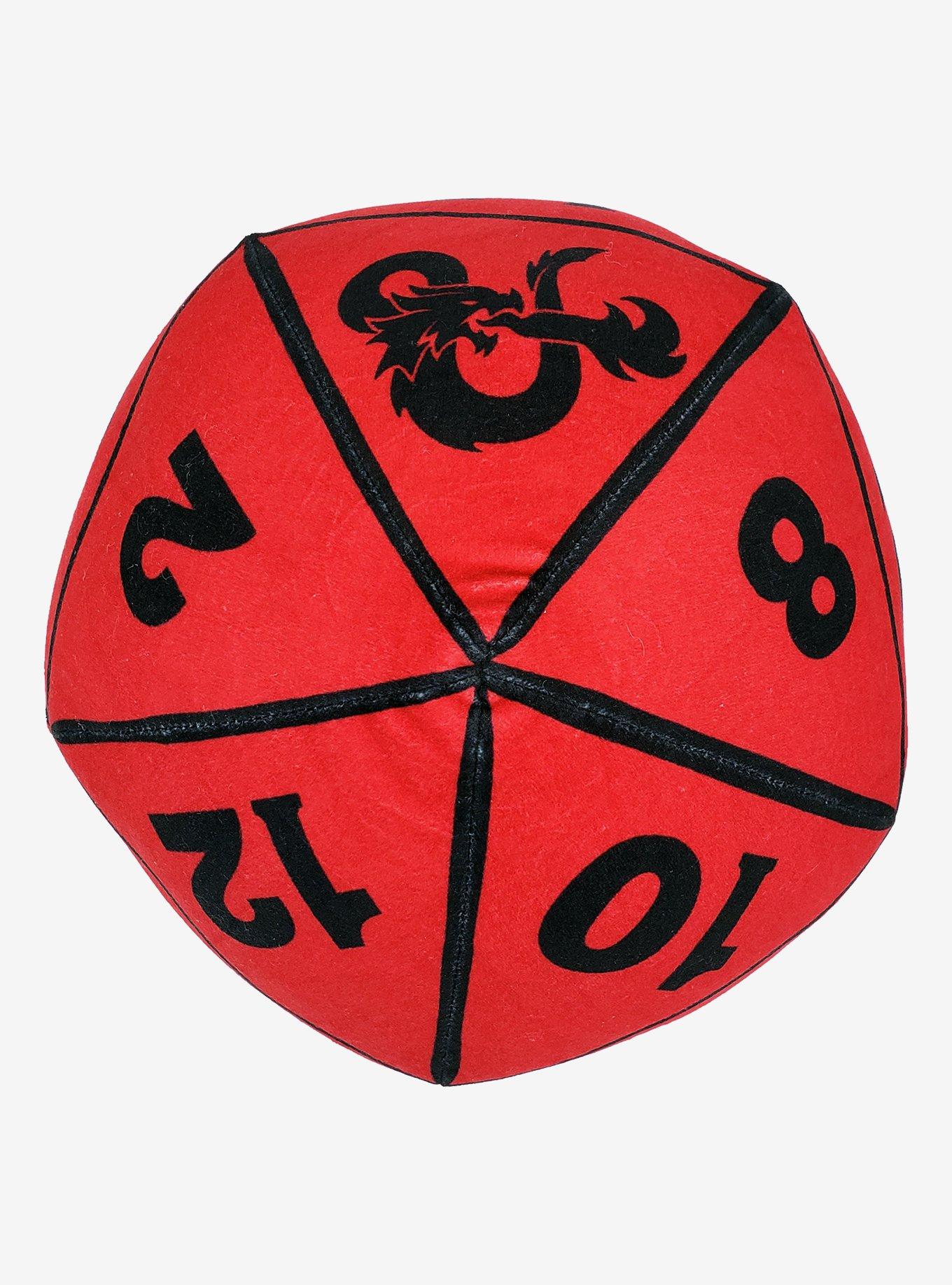 Dungeons And Dragons Red D20 Dice Travel Cloud Pillow, , hi-res