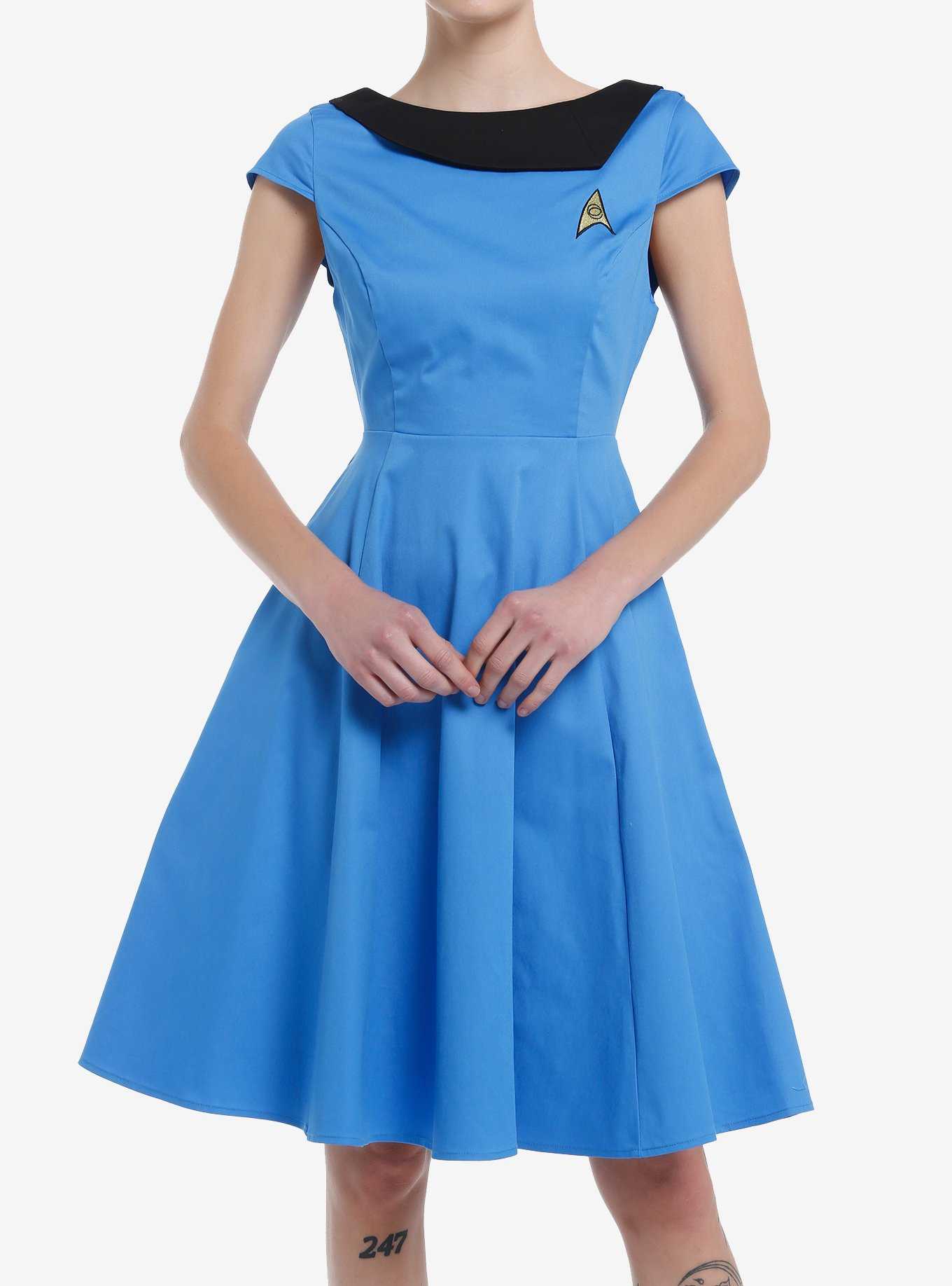 Her Universe Star Trek Blue Uniform Retro Dress Her Universe Exclusive, , hi-res
