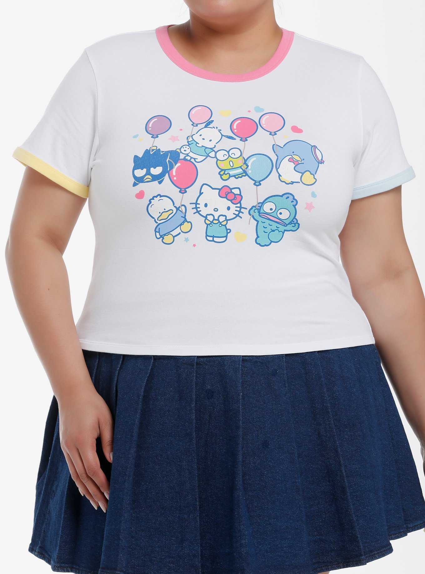 Hello Kitty And Friends Balloon Ringer Girls Baby T-Shirt Plus Size, , hi-res