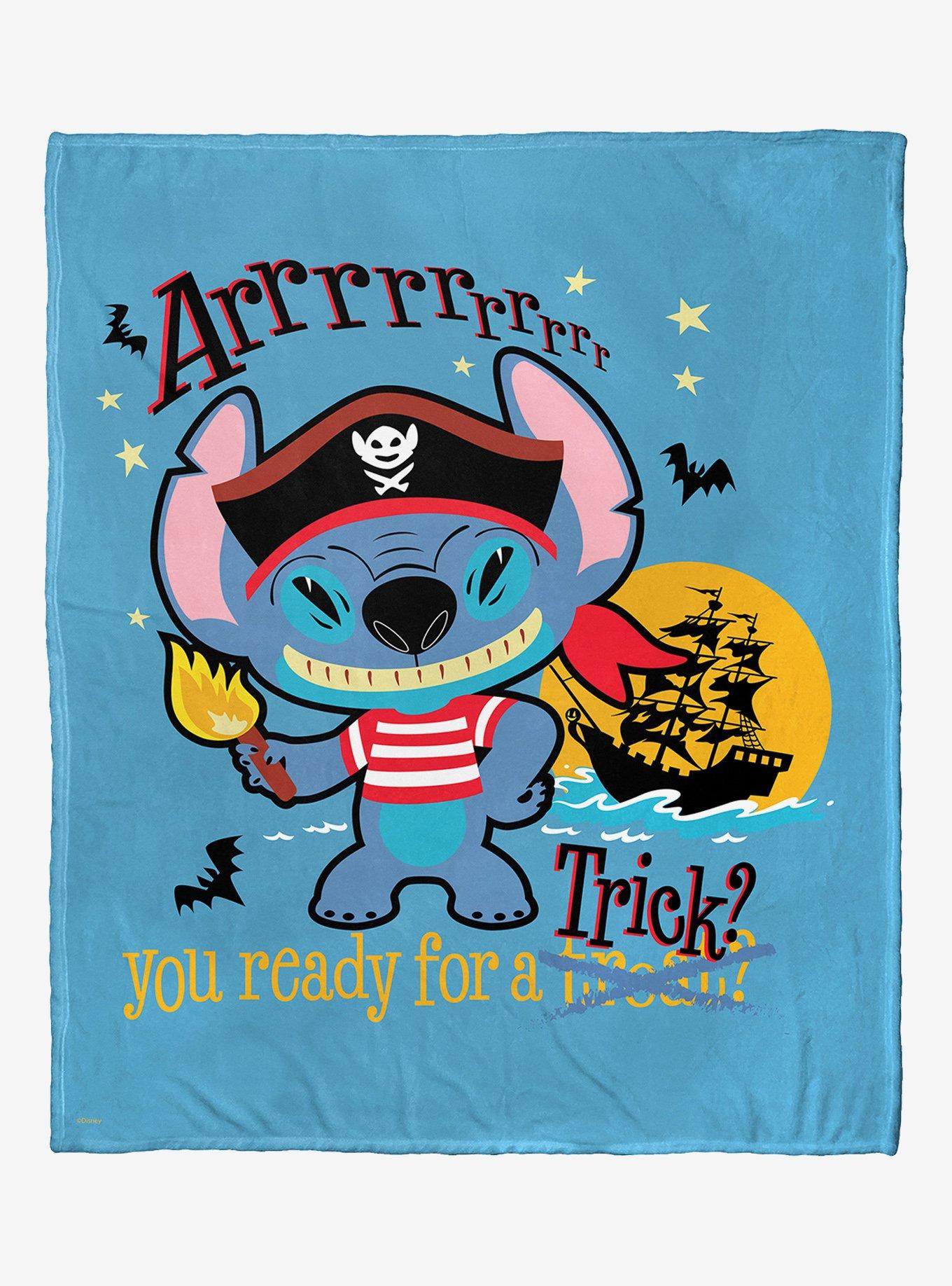 Disney Lilo And Stitch Pirate Stitch Silk Touch Throw Blanket, , hi-res