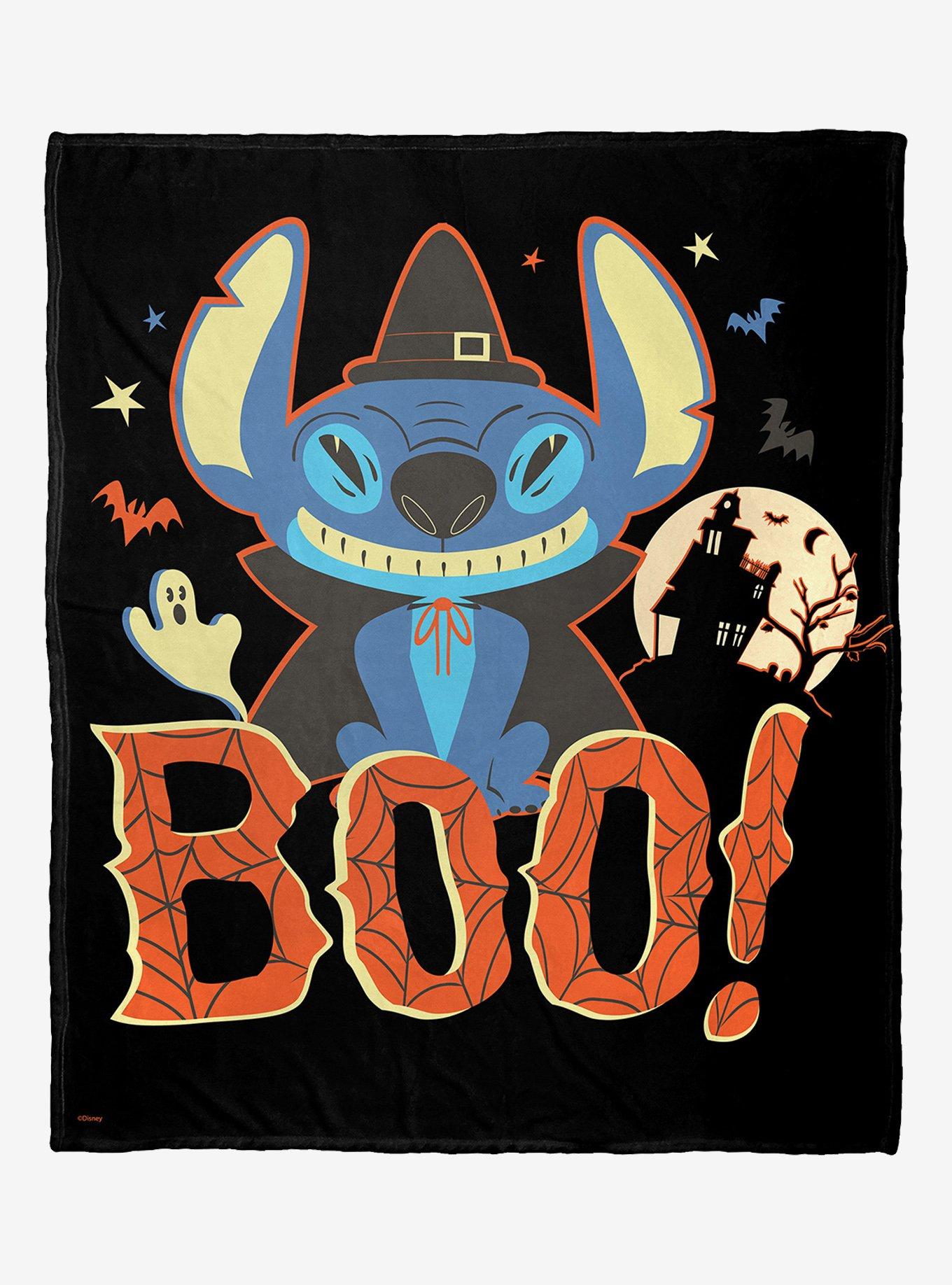 Disney Lilo And Stitch Witch Stitch Boo Silk Touch Throw Blanket, , hi-res