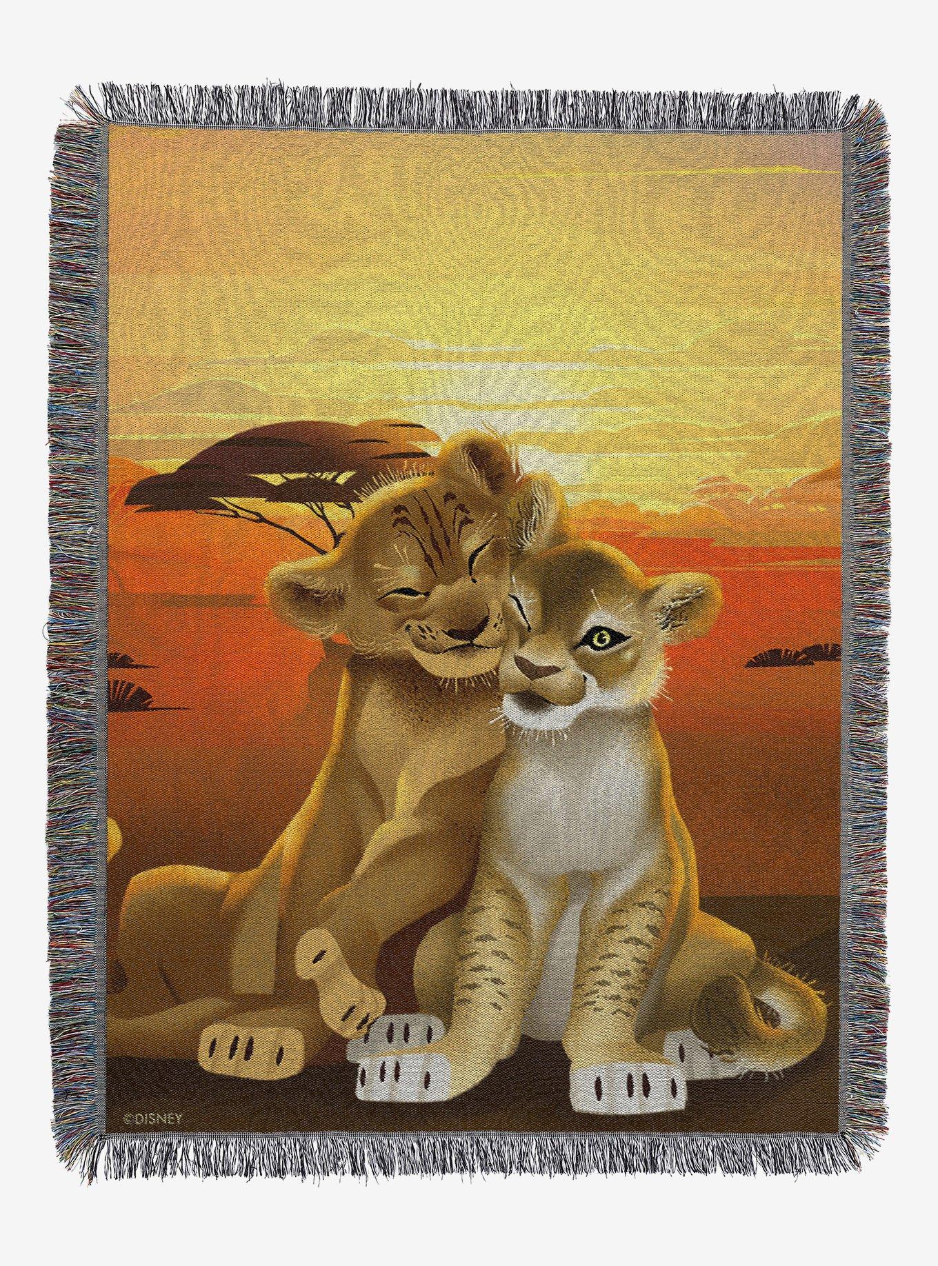 Disney The Lion King Simba And Nala Woven Tapestry, , hi-res