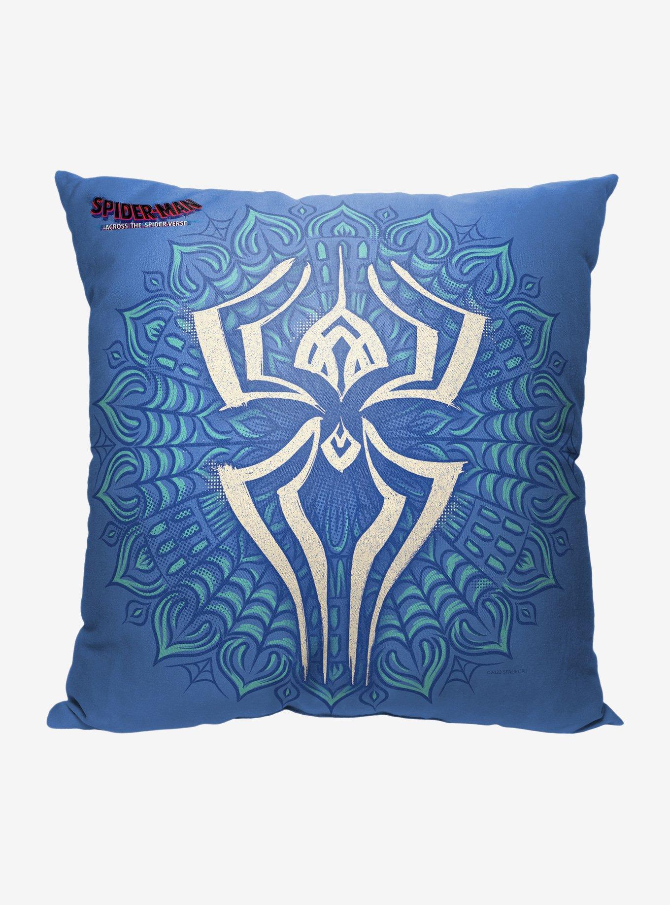 Marvel Spider-Man Across The Spiderverse India Emblem Printed Throw Pillow, , hi-res