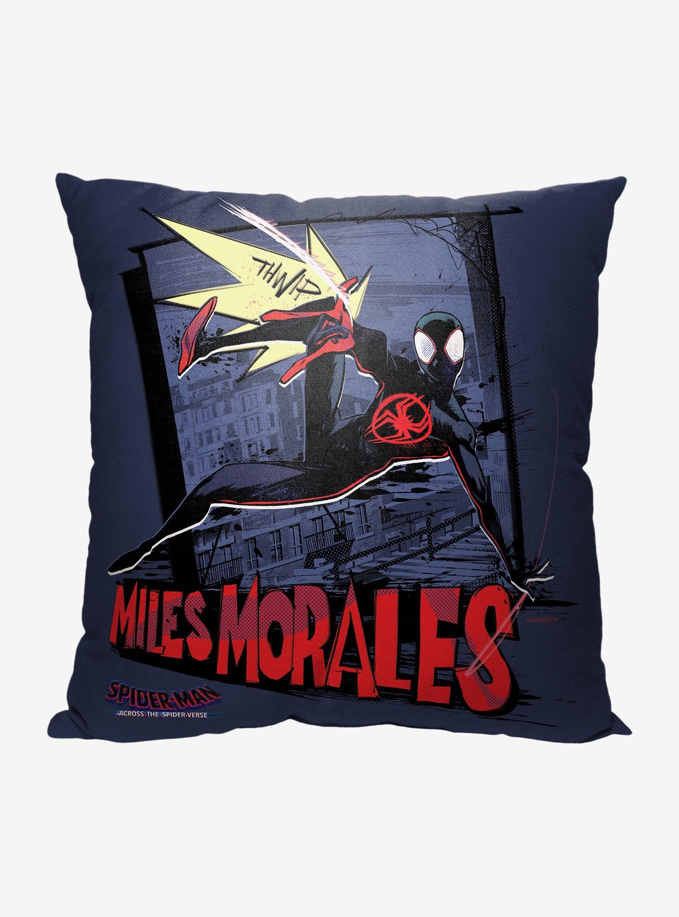 Marvel Spider-Man Across The Spiderverse Thwip Printed Throw Pillow, , hi-res