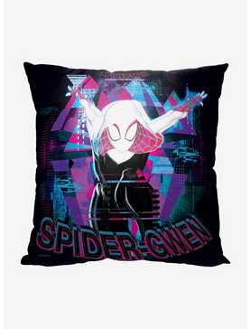 Marvel Spider-Man Across The Spiderverse Glitchy Gwen Printed Throw Pillow, , hi-res