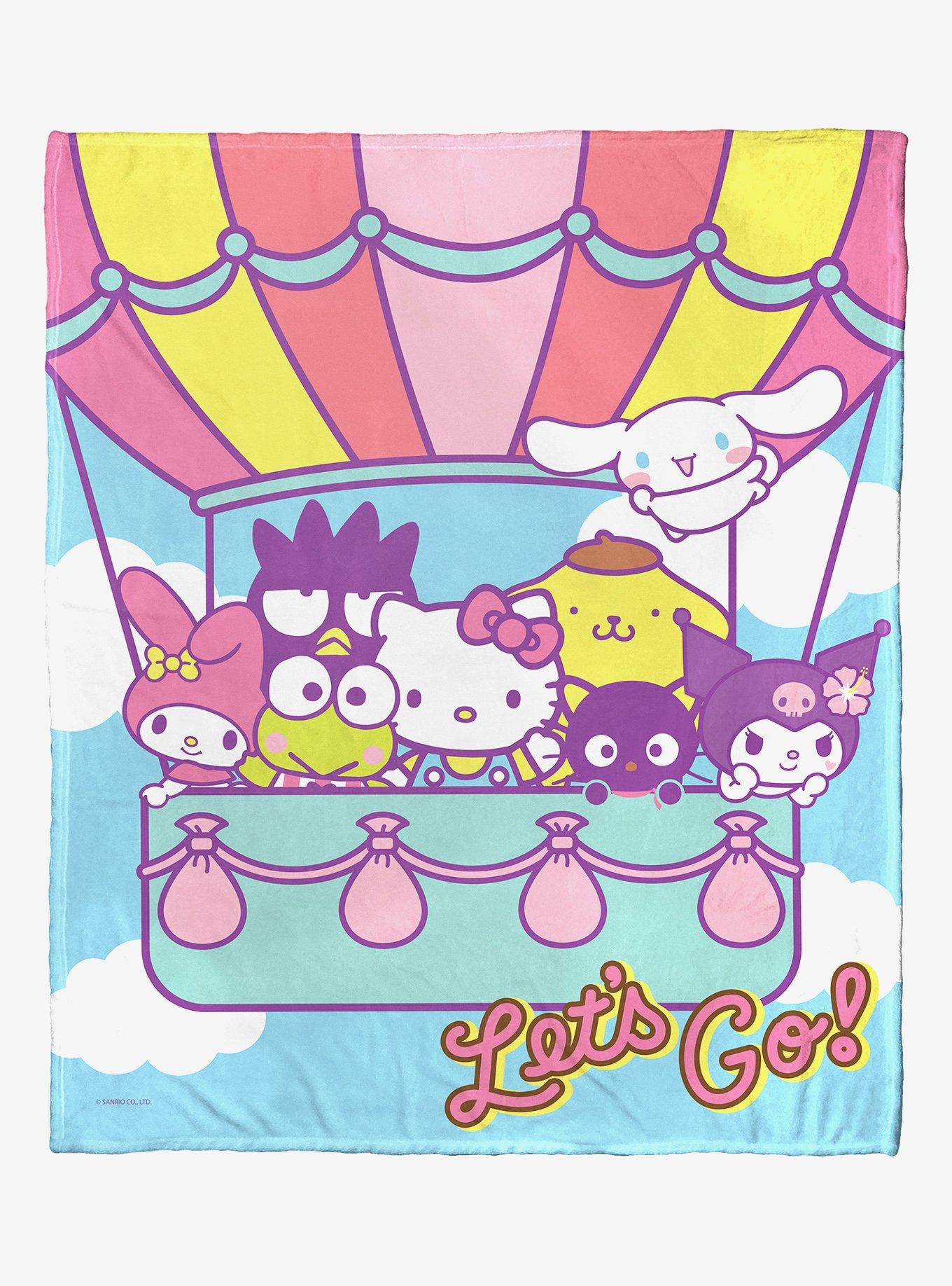 Hello Kitty Flying Together Silk Touch Throw