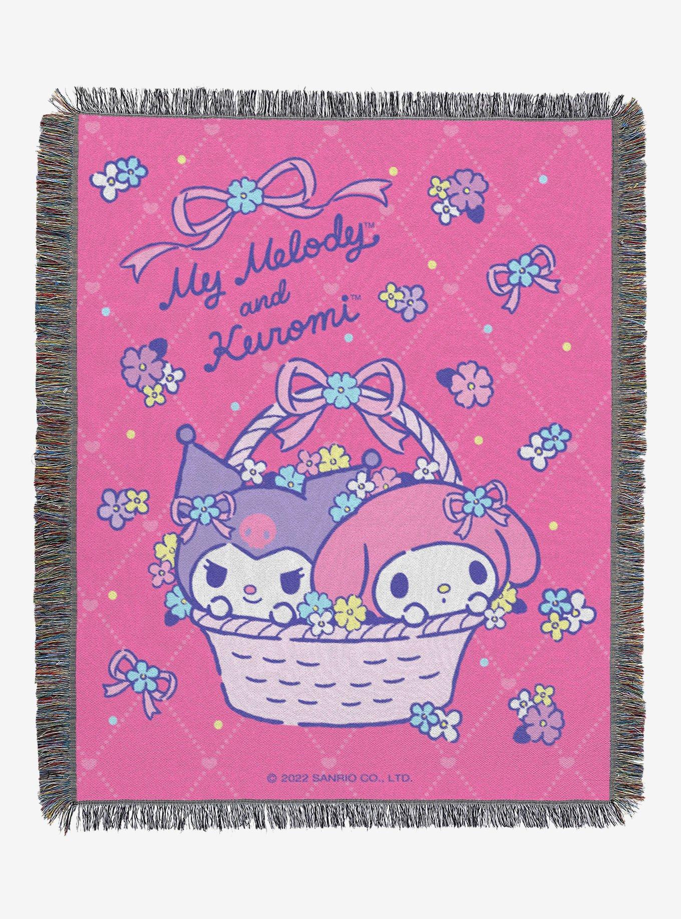 My Melody Flower Basket Fun Woven Tapestry, , hi-res