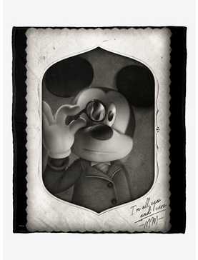 Disney Mickey Mouse All Eyes Silk Touch Throw, , hi-res