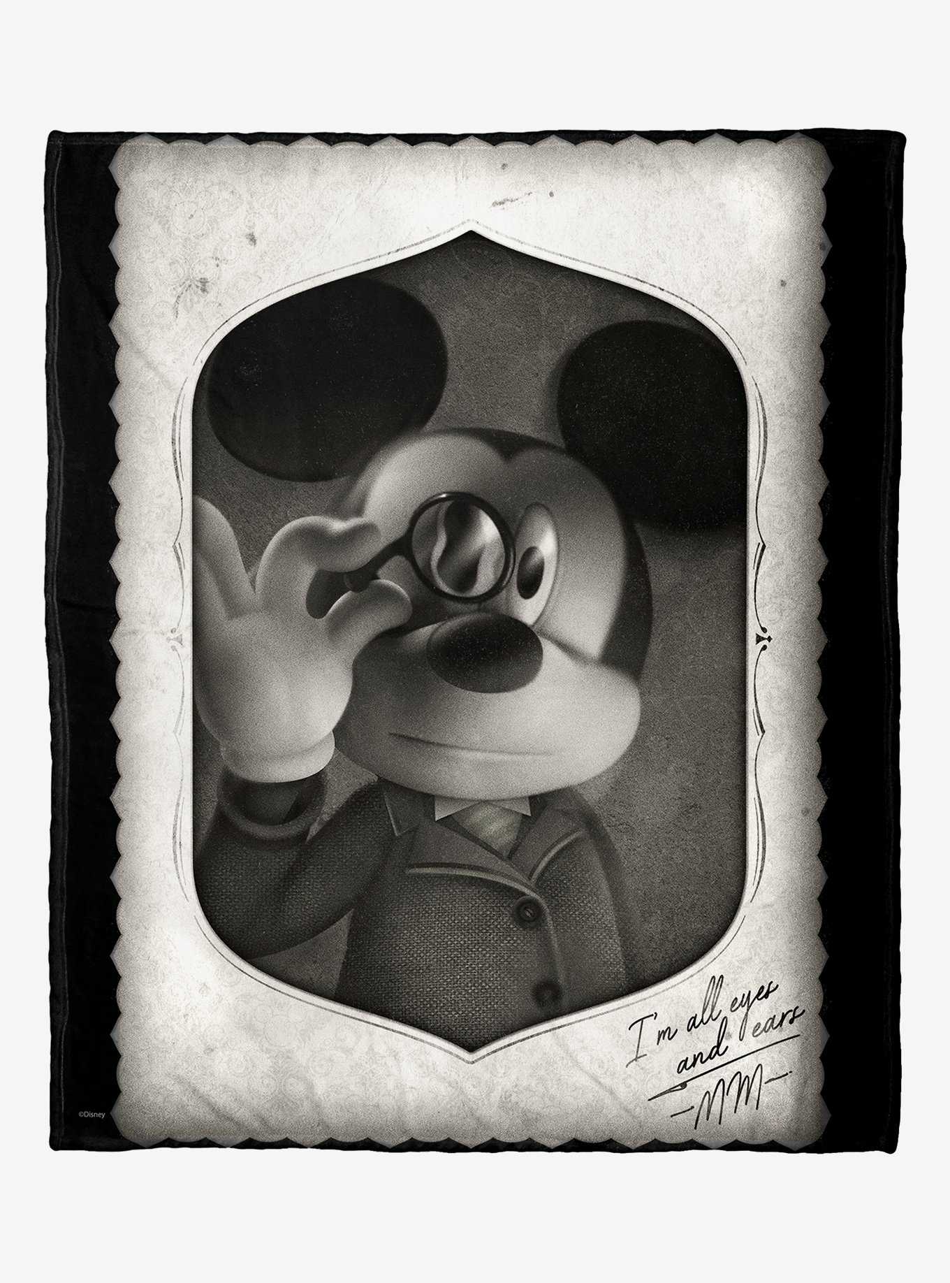 Disney Mickey Mouse All Eyes Silk Touch Throw, , hi-res