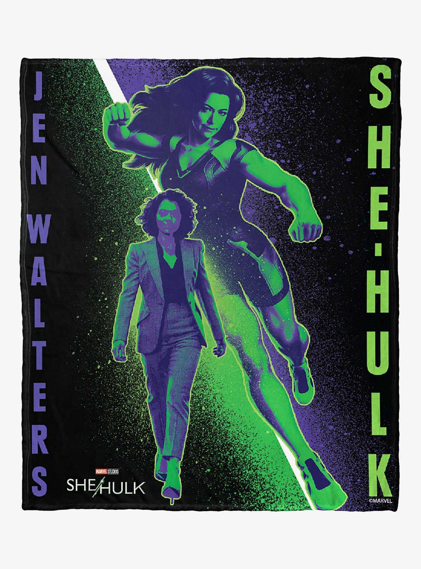 Marvel She Hulk Two Sides Silk Touch Throw, , hi-res