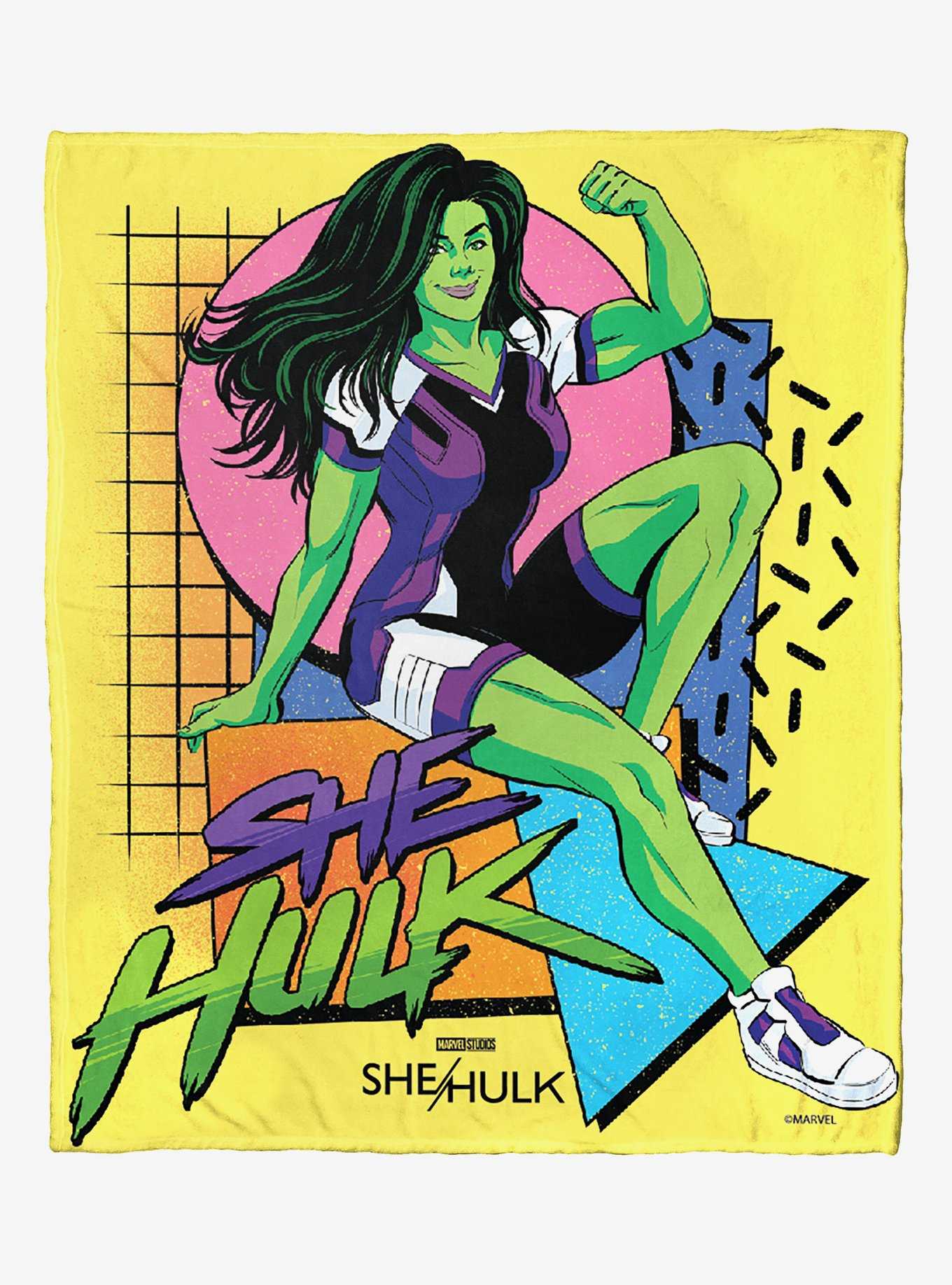 Marvel She Hulk Retro She Hulk Silk Touch Throw, , hi-res