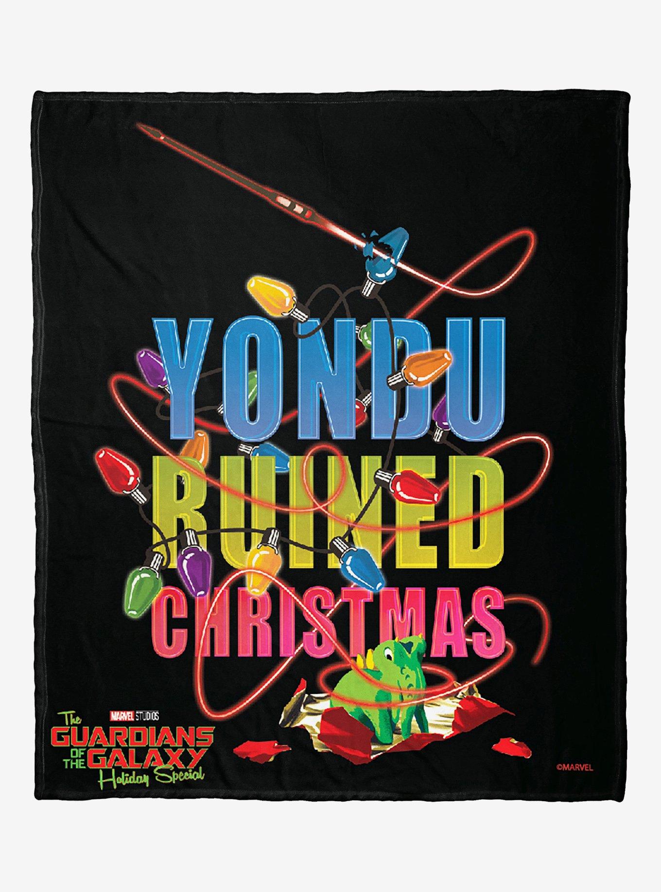 Marvel Guardians Of The Galaxy Holiday Special Yondu Ruined Christmas Silk Touch Throw Blanket, , hi-res