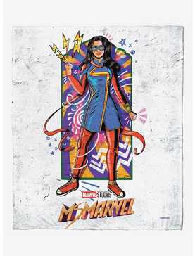 Marvel Ms Marvel Street Art Marvel Silk Touch Throw Blanket, , hi-res